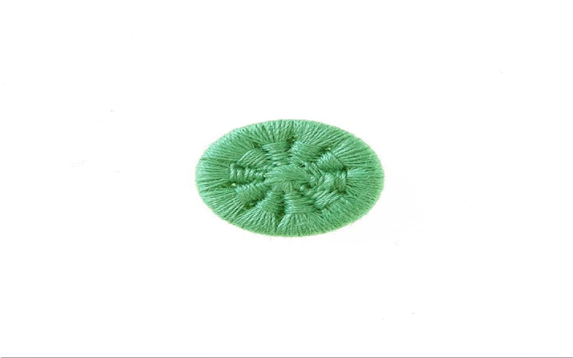Bouton Mouliné - Eleonore - Vert Pomme - 12 mm