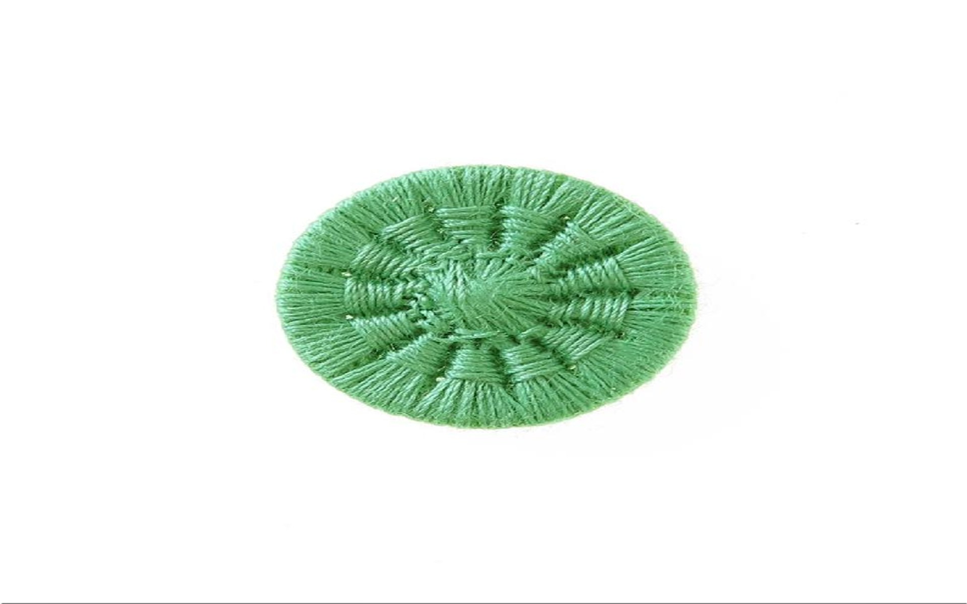 Bouton Mouliné - Eleonore - Vert Pomme - 15 mm