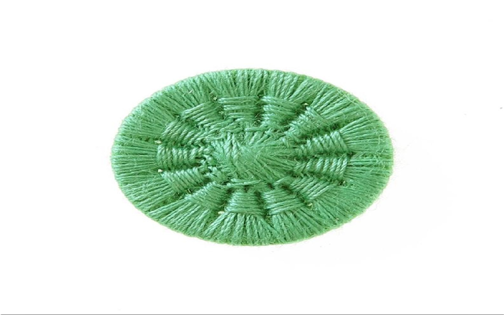 Bouton Mouliné - Eleonore - Vert Pomme - 18 mm