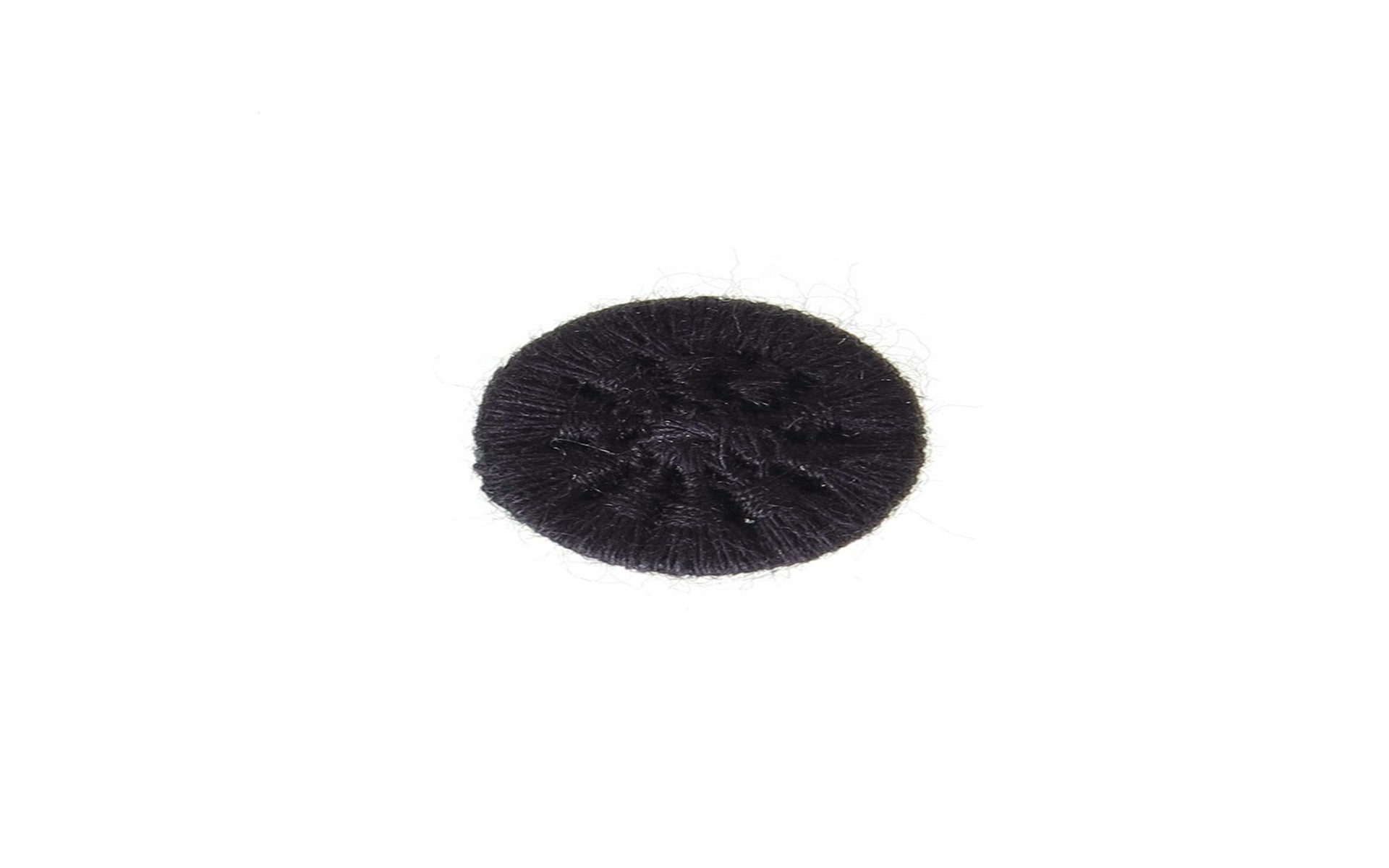 Bouton Mouliné - Eleonore - Noir - 12 mm