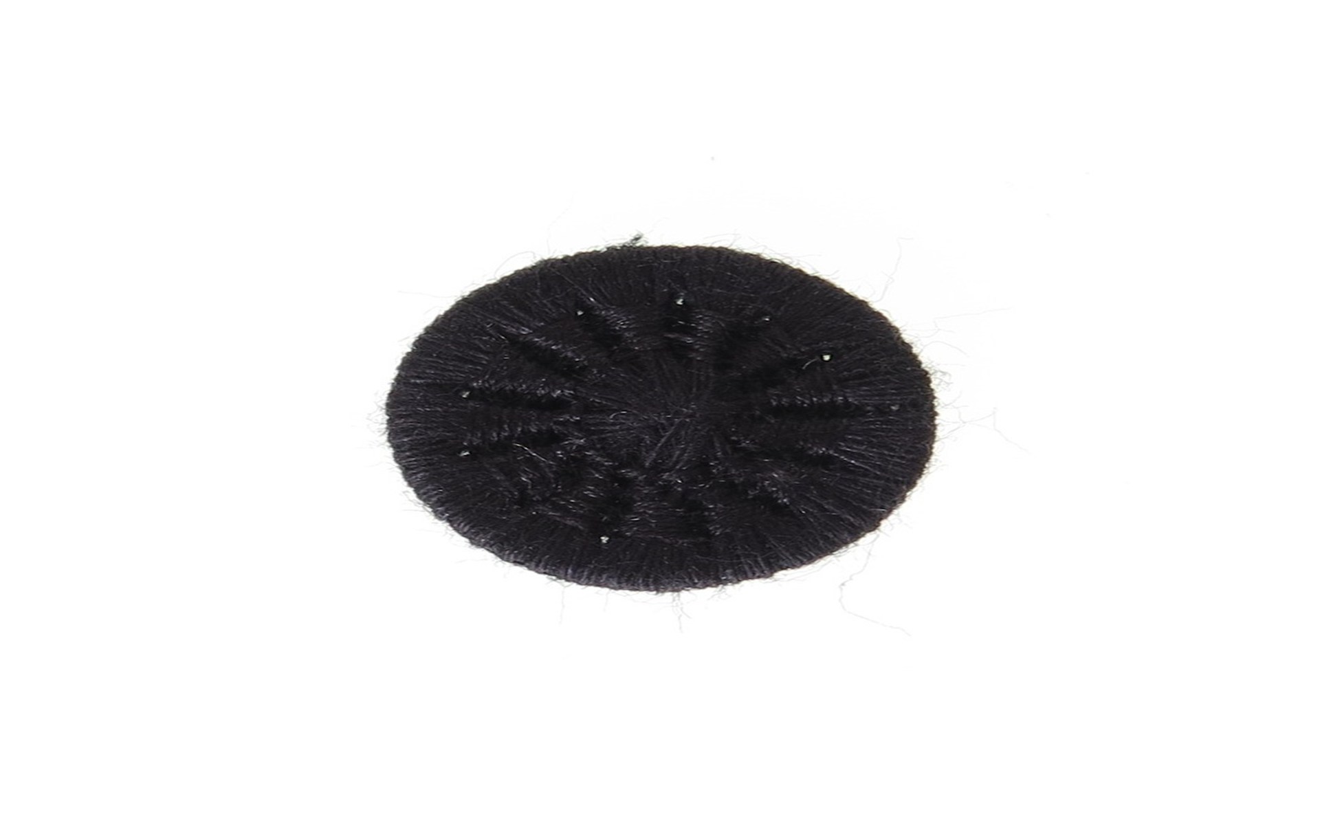 Bouton Mouliné - Eleonore - Noir - 15 mm