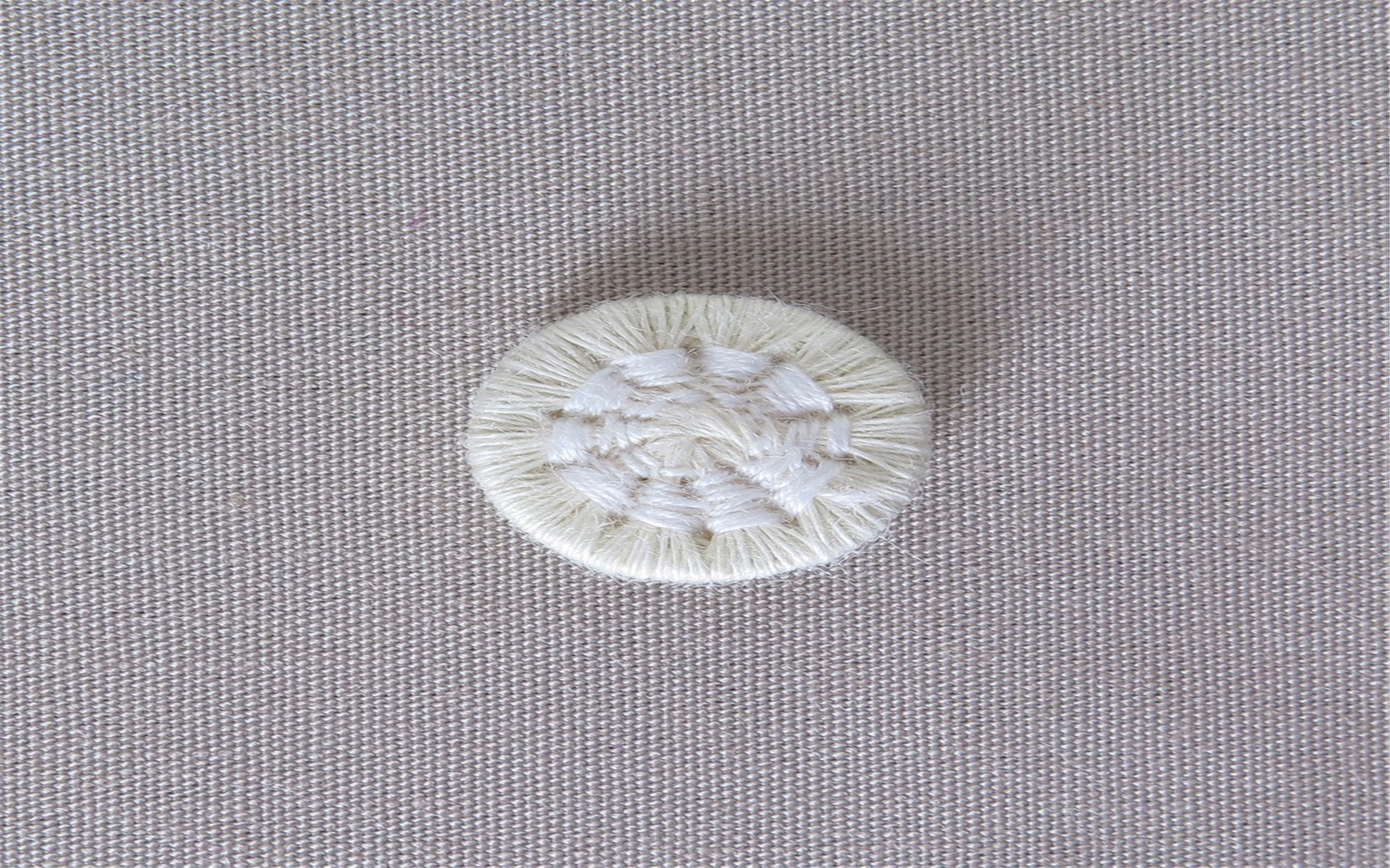 Bouton Mouliné - Eleonore 2 - Naturel - 12 mm