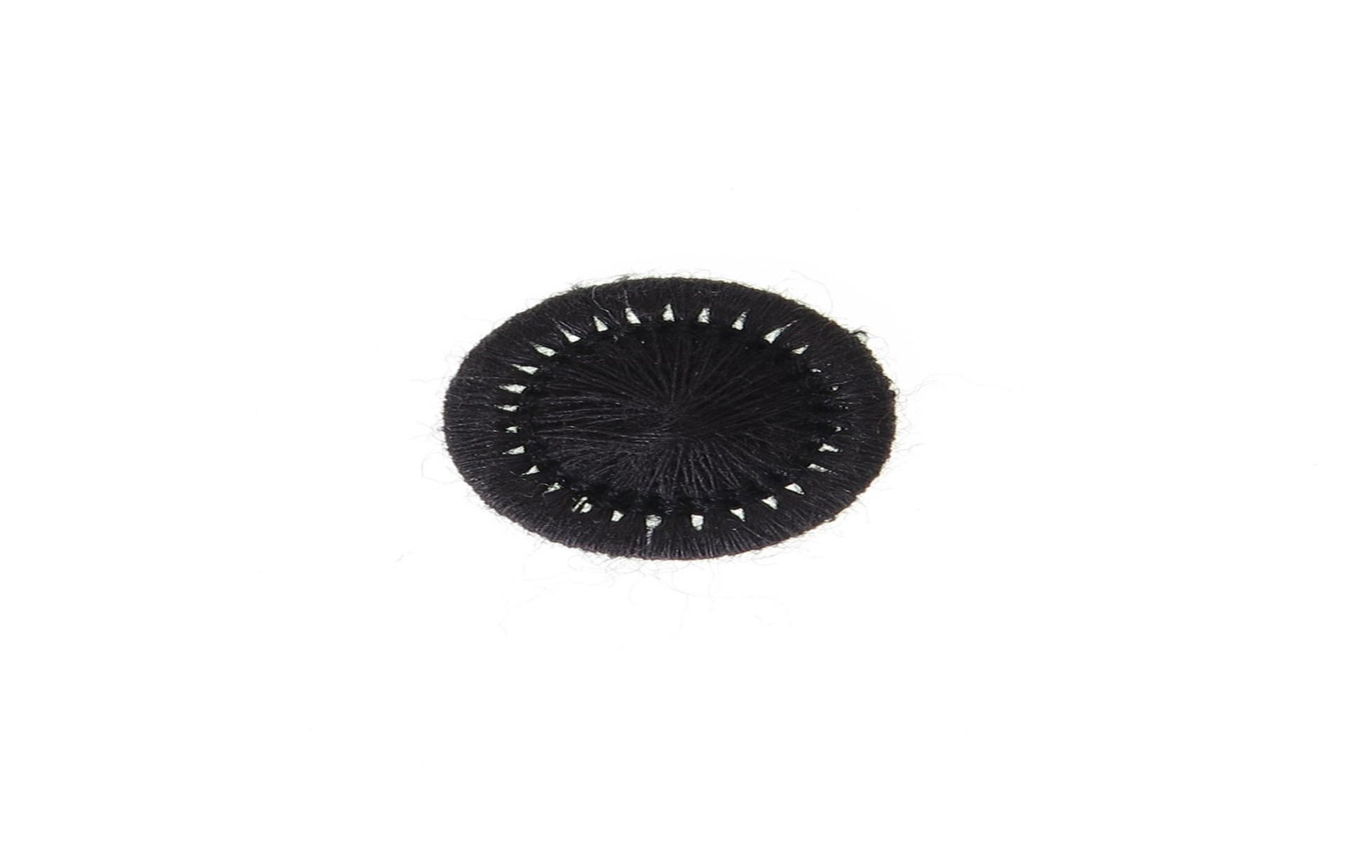 Bouton Mouliné - Elisabeth - Noir - 12 mm