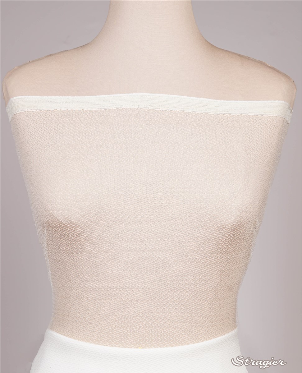 Shadow Lace Tulle Nr4 - Voilette 4 - Stragier Ivory - 125 cm