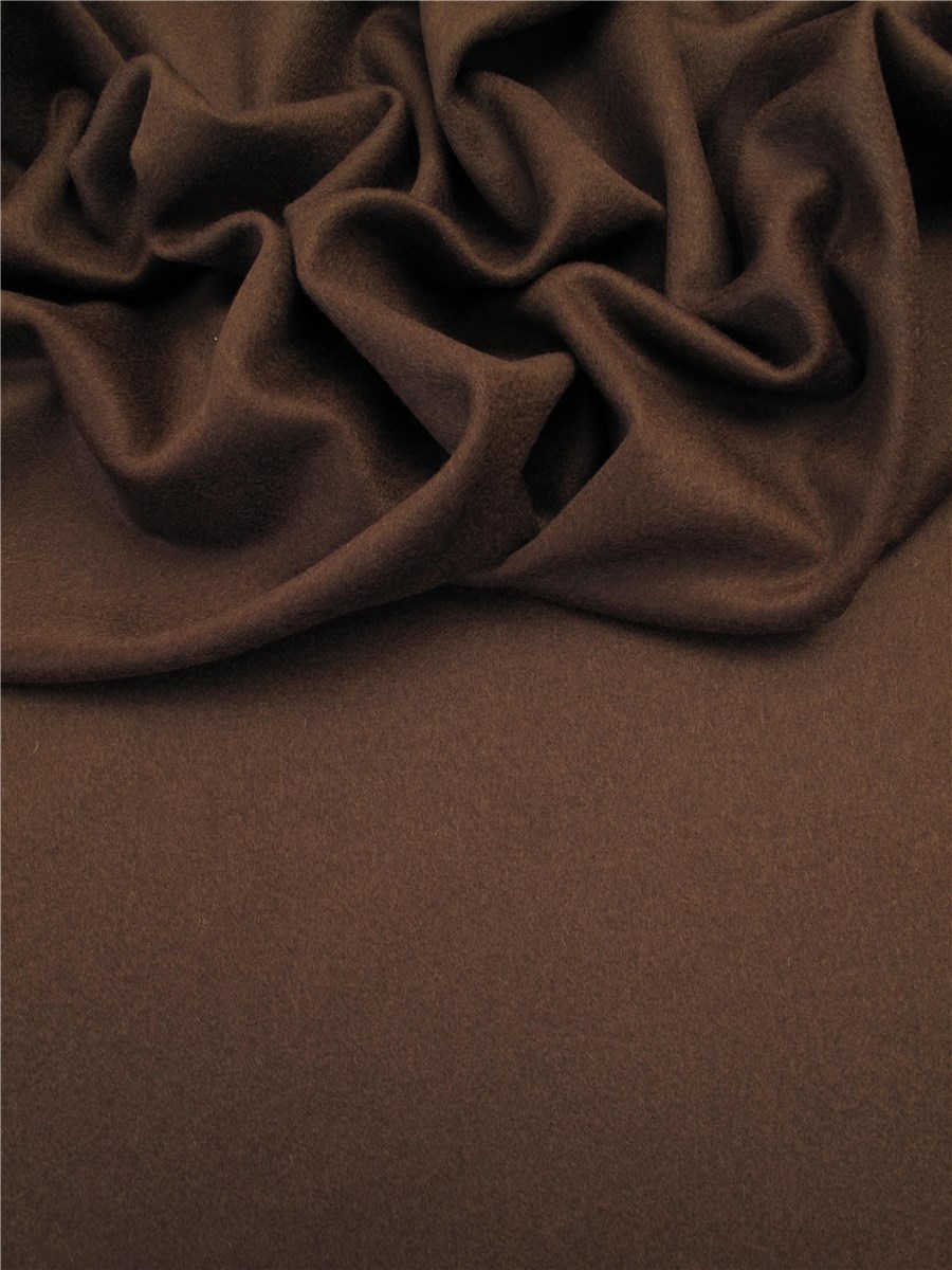 100% Cachemire longues fibres - Uni - Chocolat 