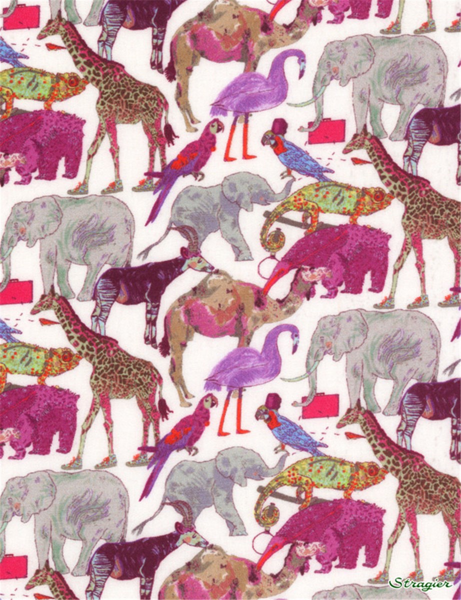 Liberty Tana Lawn - Queue For The Zoo - A 
