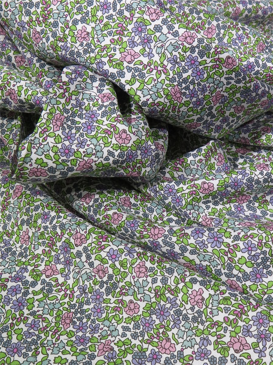 Liberty Pure Cotton Crepe - Emilia's Flowers - B