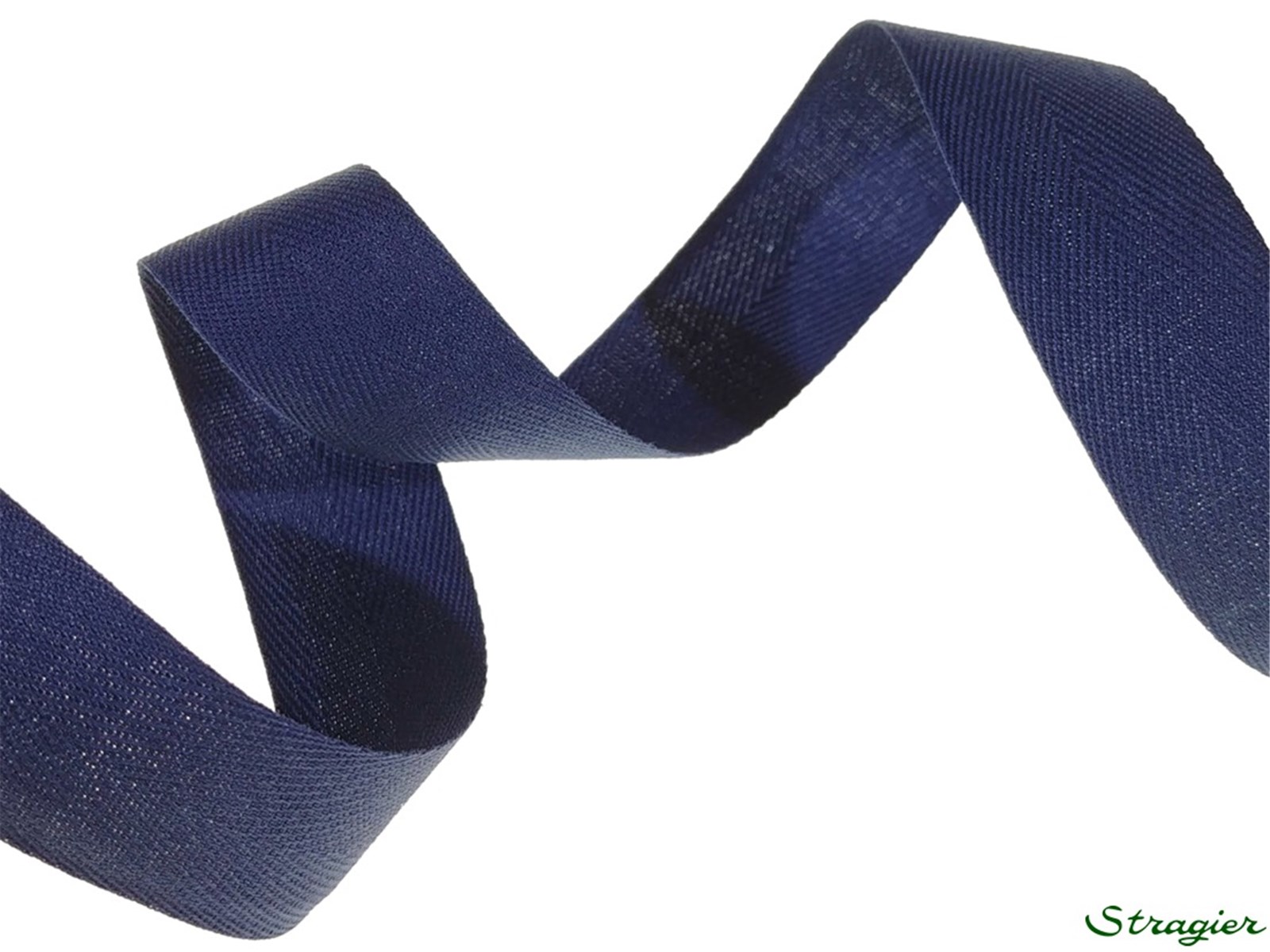 Twill Tape - Plain - 225 Bleu Outremer - 20 mm