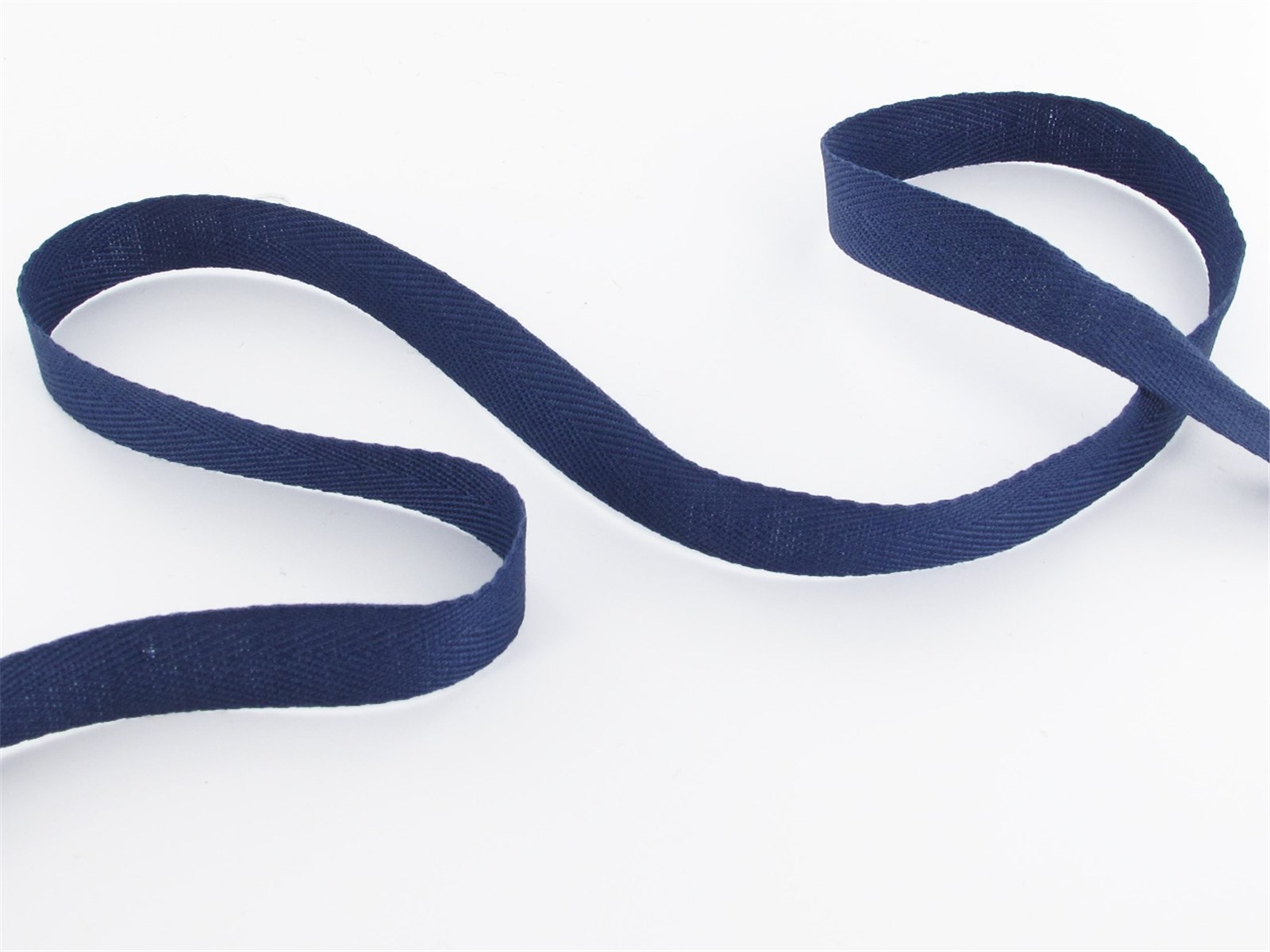 Twill Tape - Plain - 225 Bleu Outremer - 10 mm