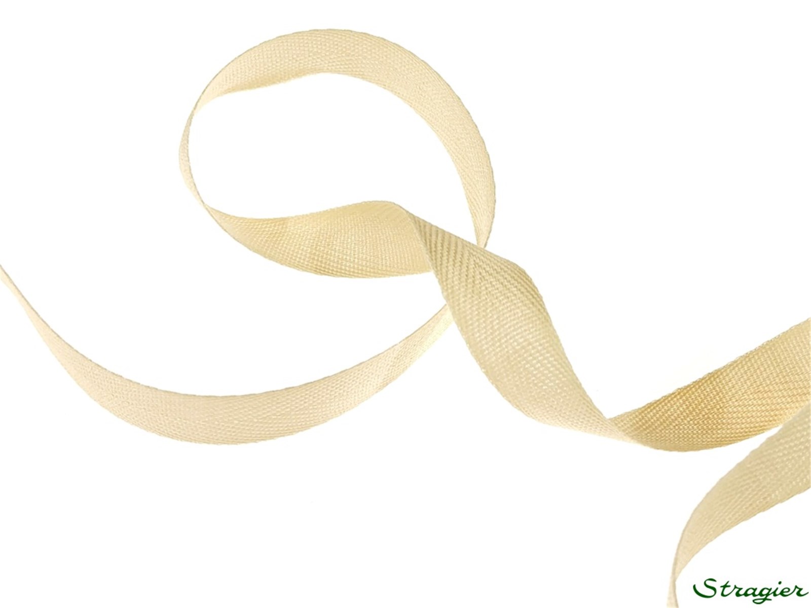 Ruban Coton sergé - uni - 390 Beige - 10 mm