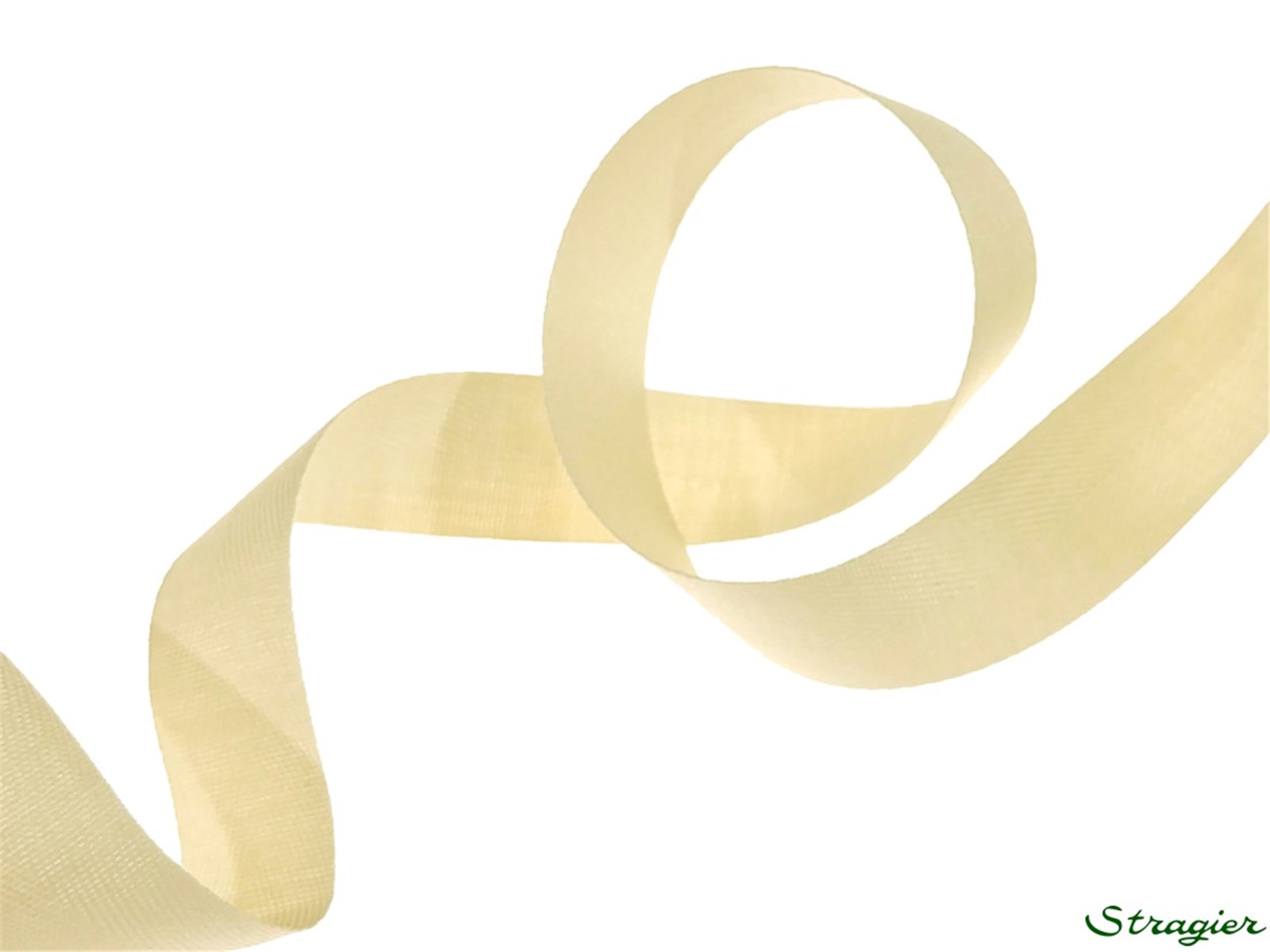 Ruban Coton sergé - uni - 390 Beige - 20 mm