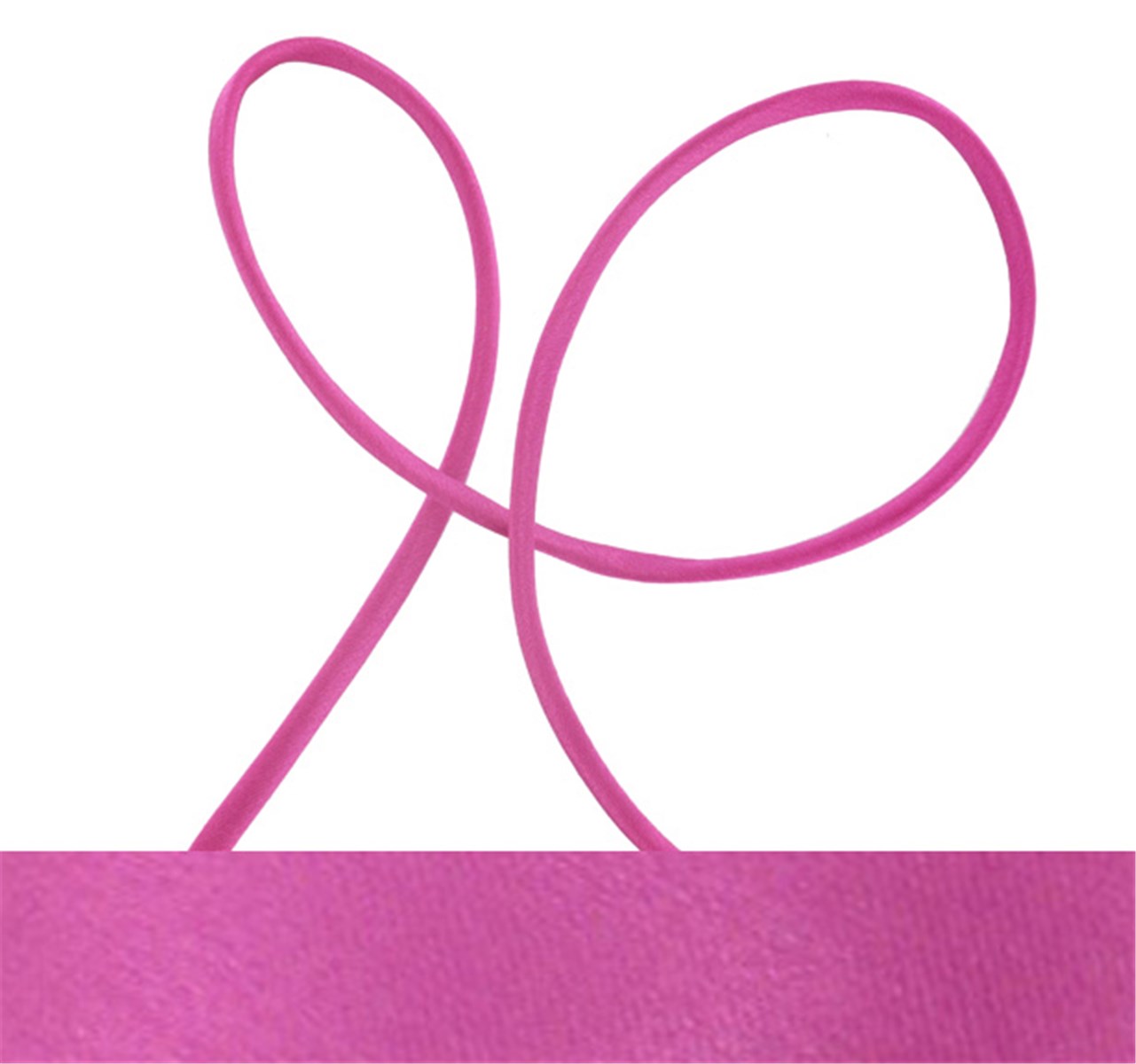 Silk Satin Cord - Plain - Deep pink - 4 mm