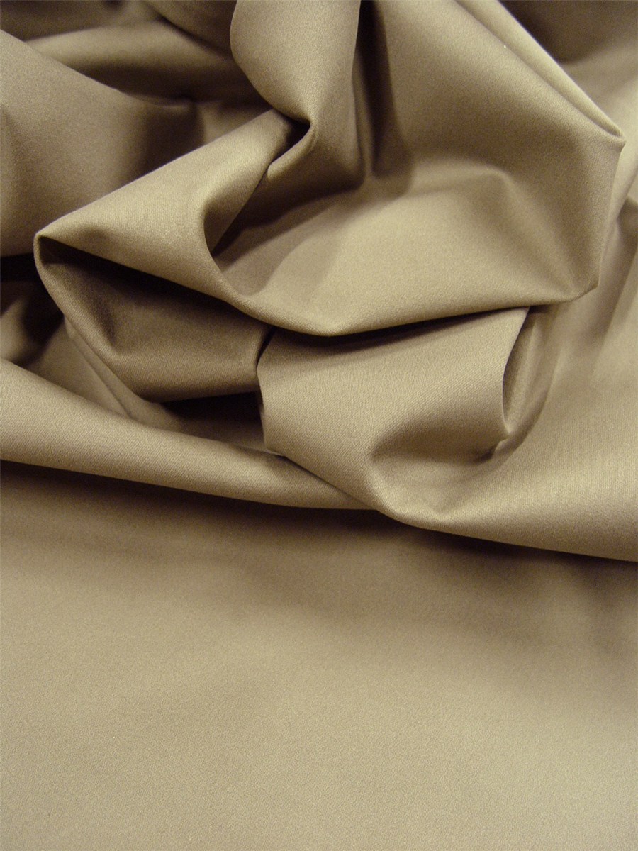 Cotton Satin - Stretch - Plain - Taupe