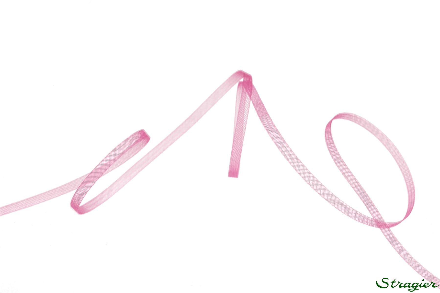 Horsehair braid - fine - without thread - Plain - Shocking Pink - 4 mm