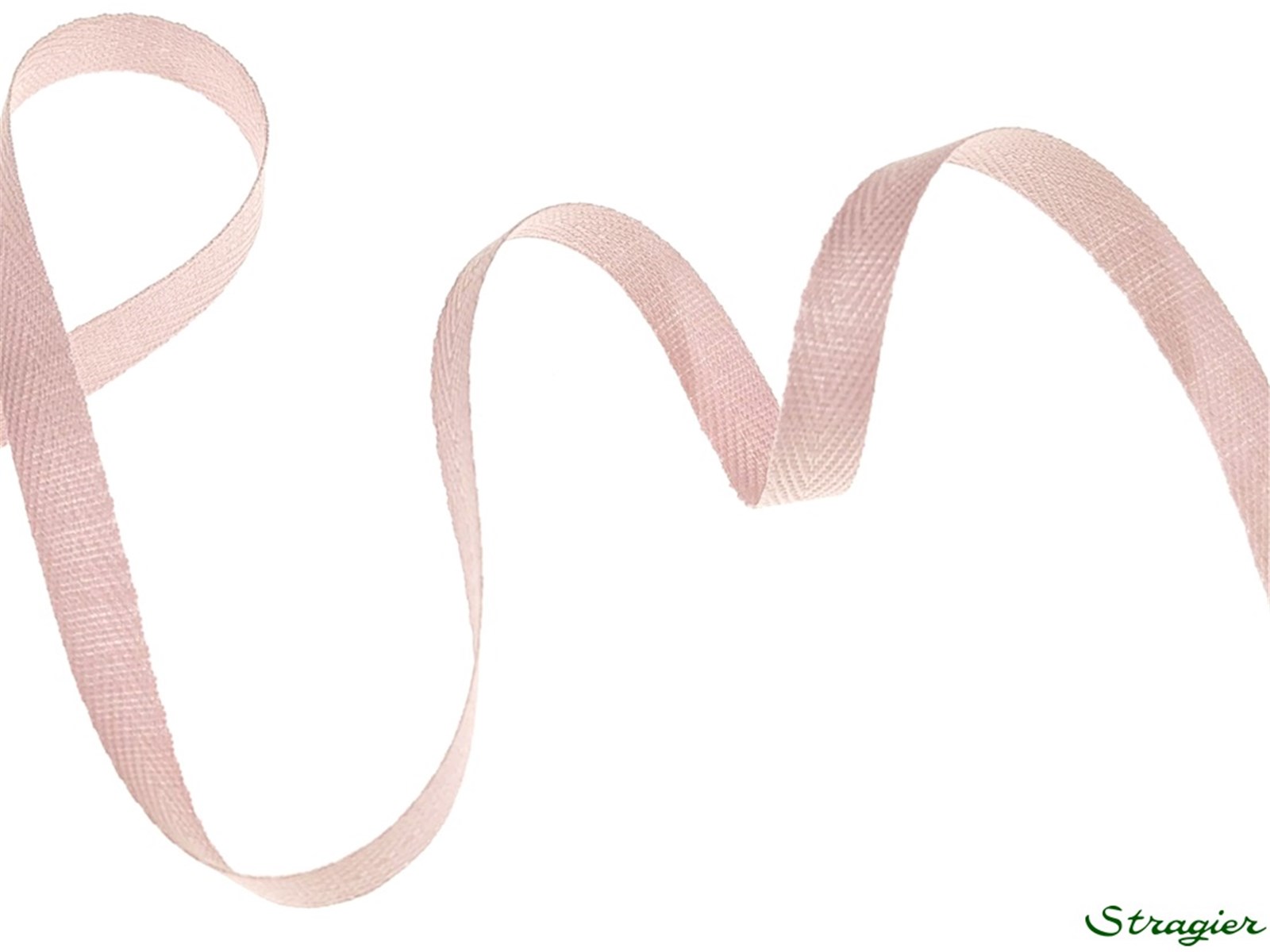 Ruban Coton sergé - uni - 335 Rose Zéphyr - 6 mm