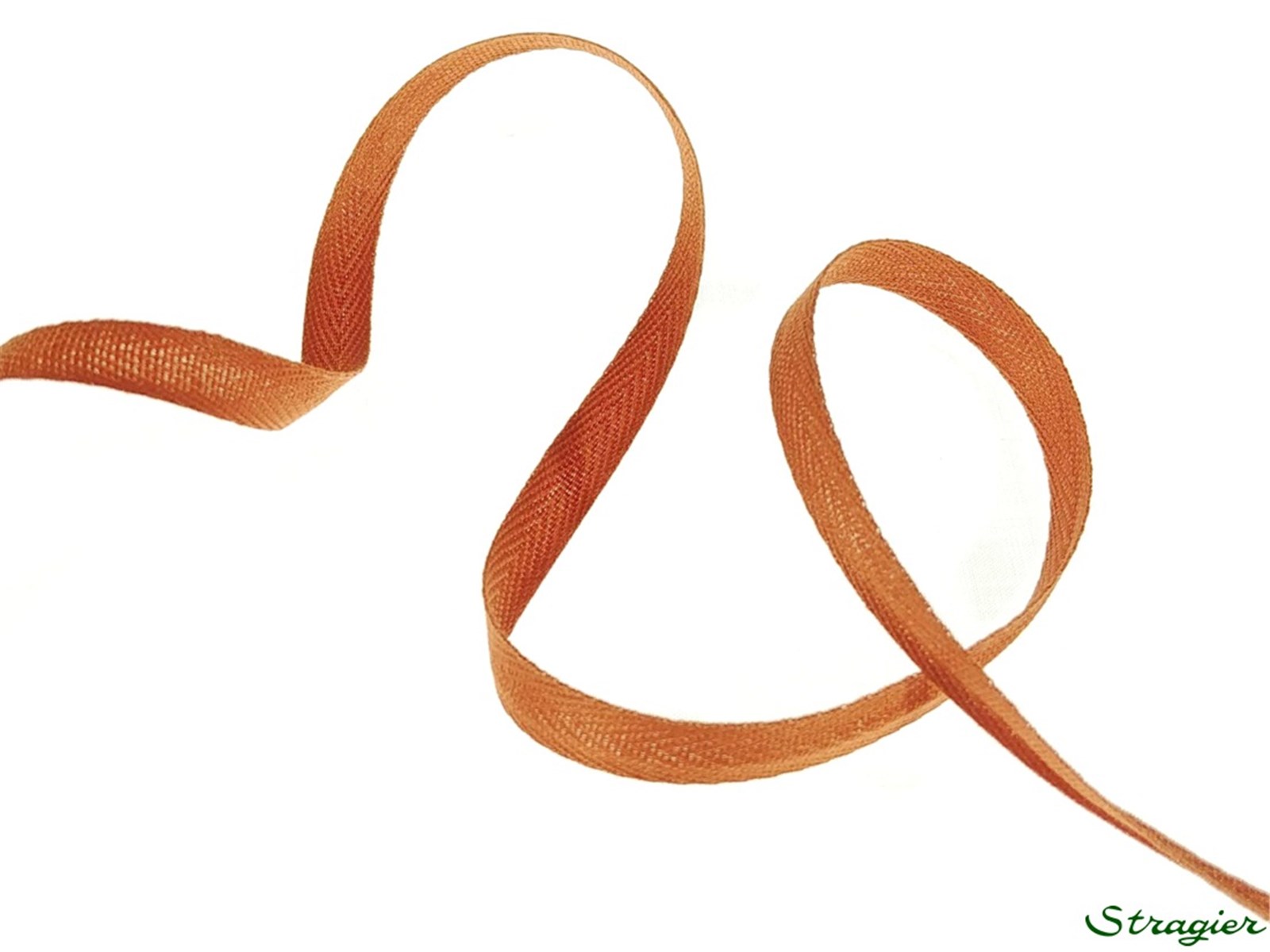 Ruban Coton sergé - uni - 338 Paprika - 6 mm