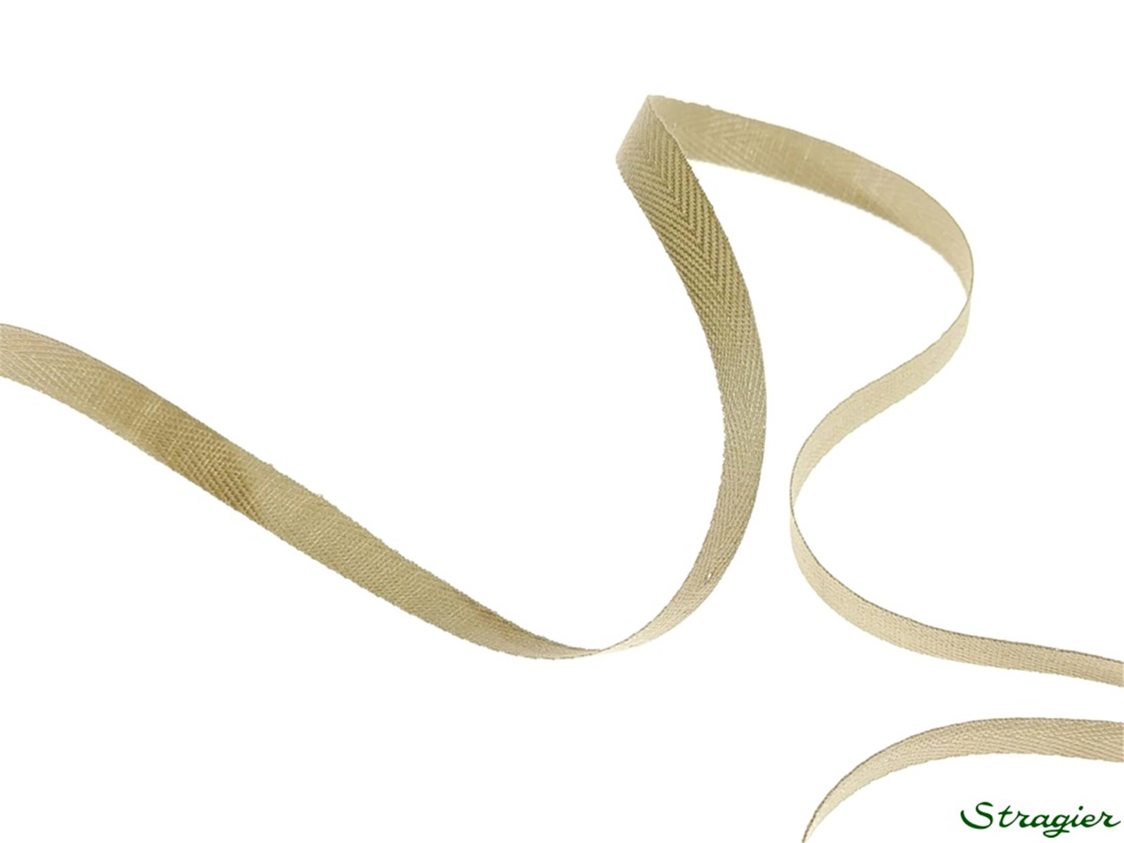 Ruban Coton sergé - uni - 402 Beige Taupé - 6 mm