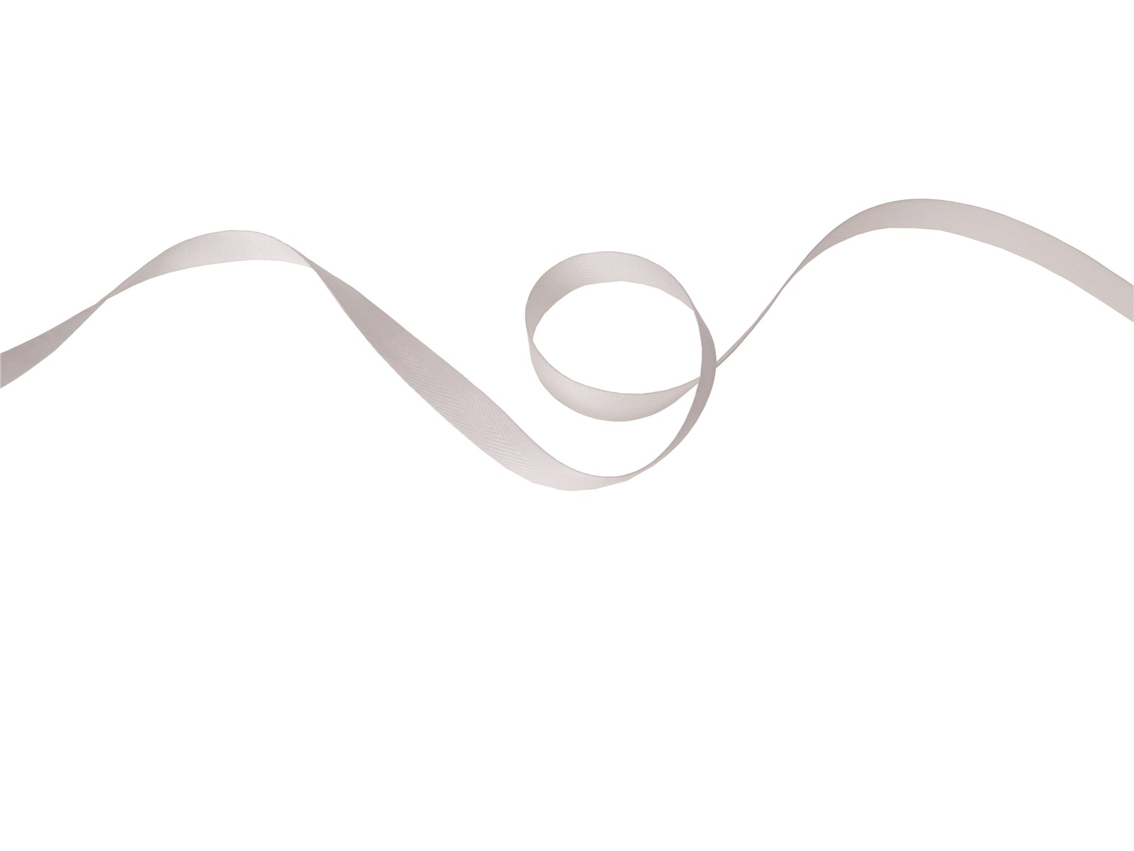 Twill Tape - Plain - 201 Blanc - 10 mm