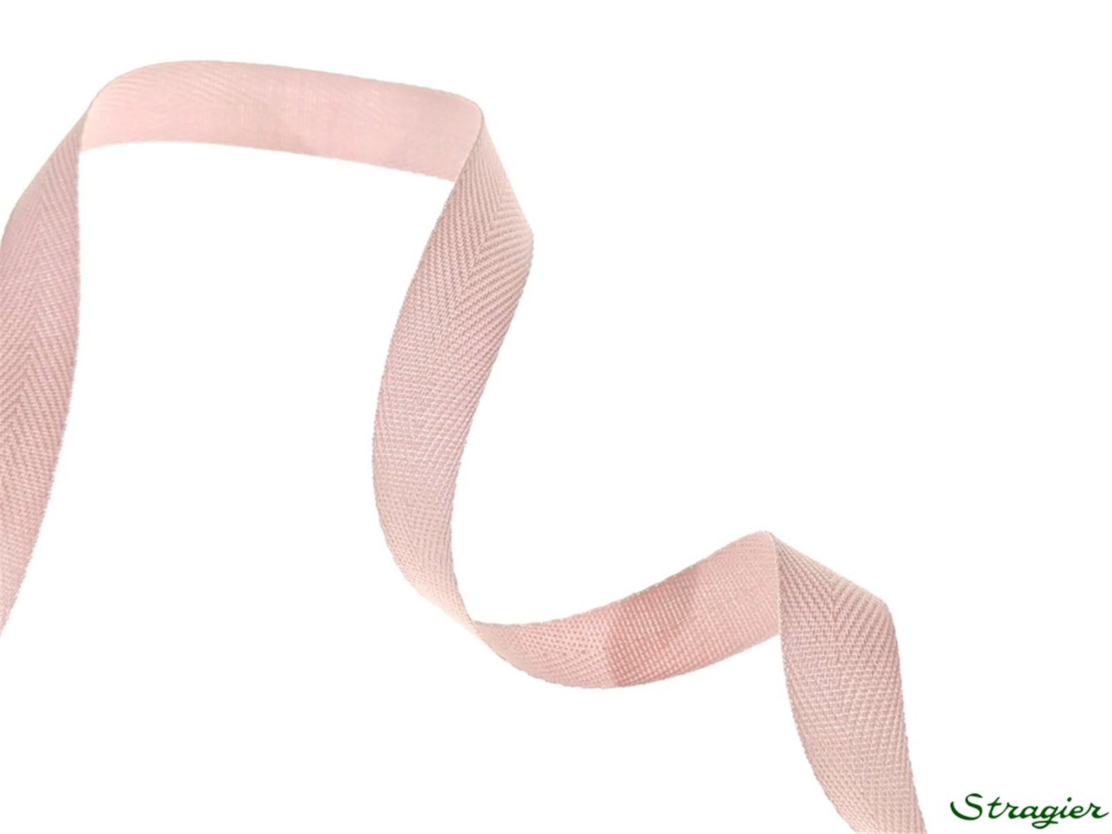 Ruban Coton sergé - uni - 335 Rose Zéphyr - 10 mm