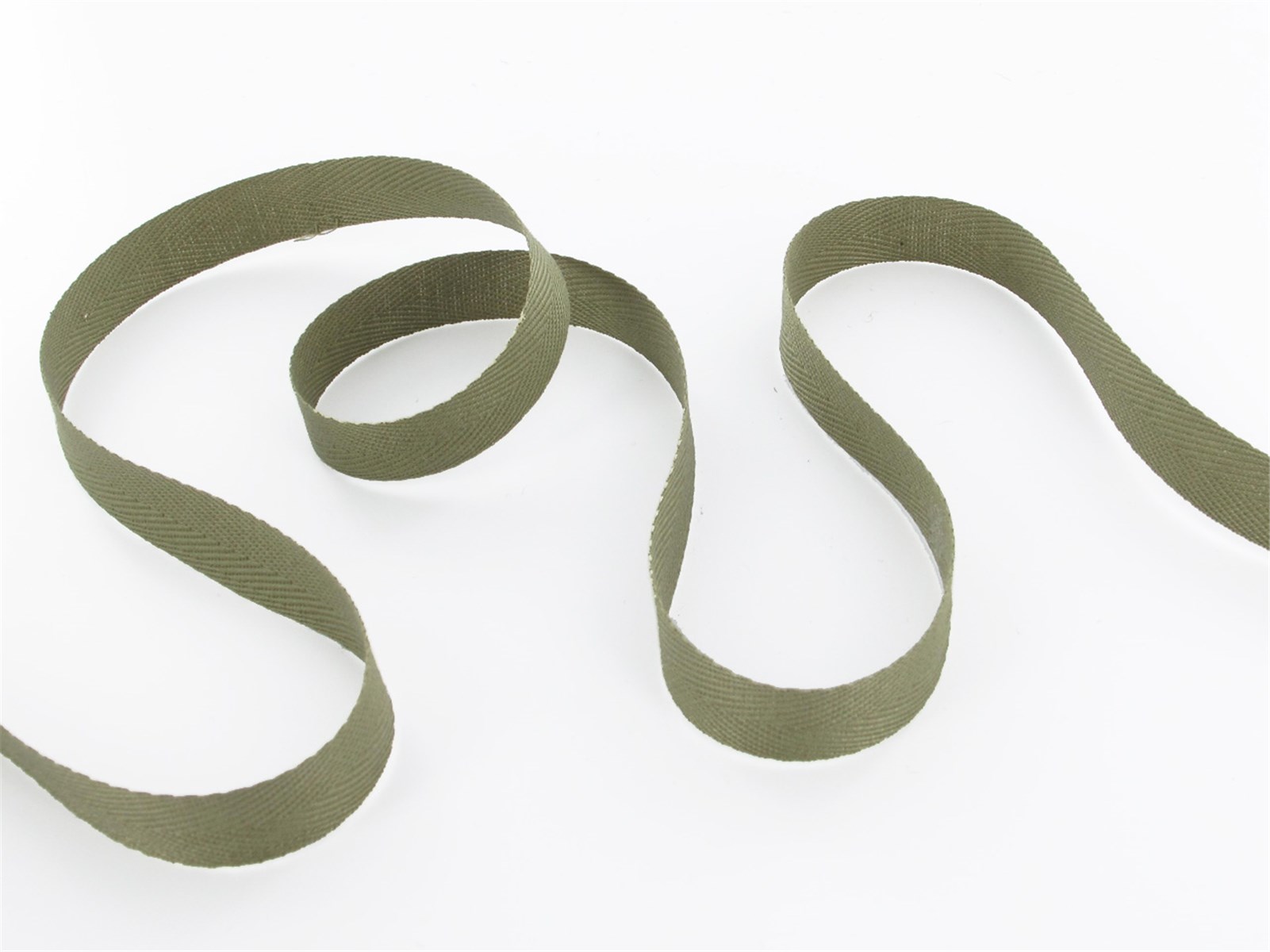 Twill Tape - Plain - 359 Kaki - 10 mm