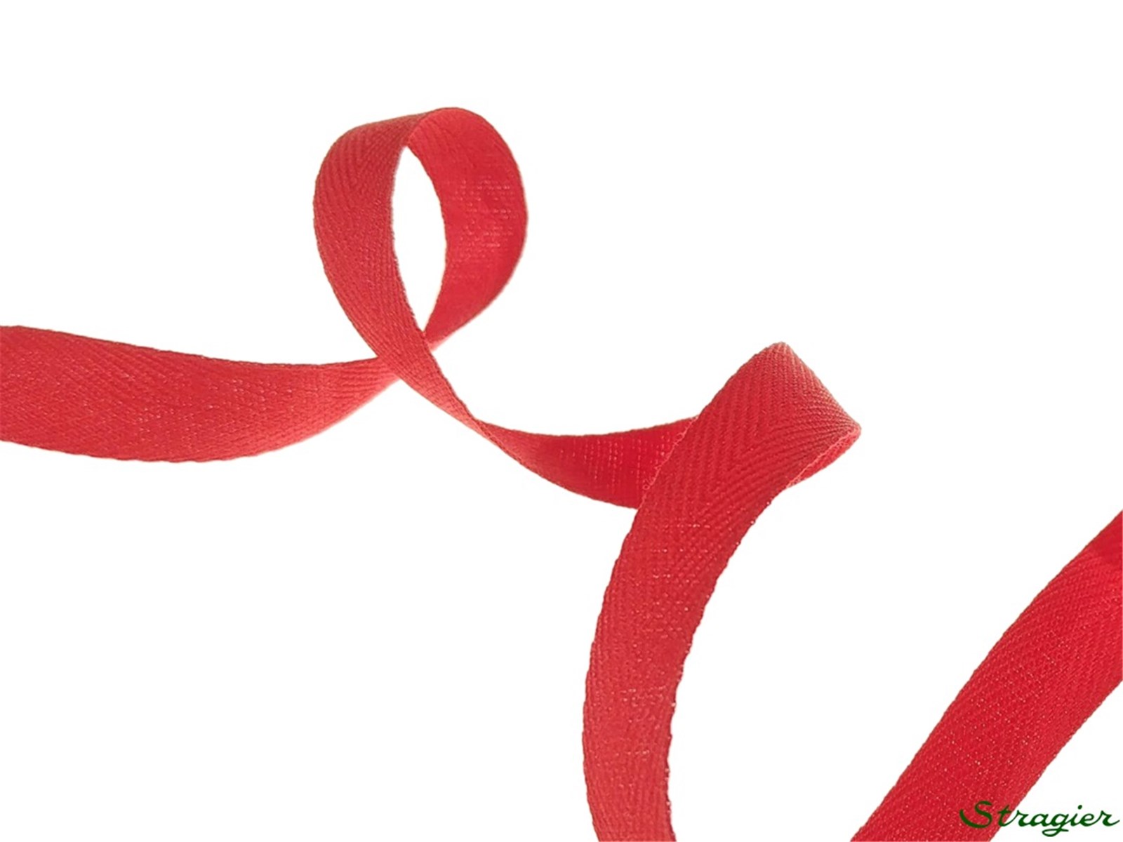 Twill Tape - Plain - 360 Rouge - 10 mm