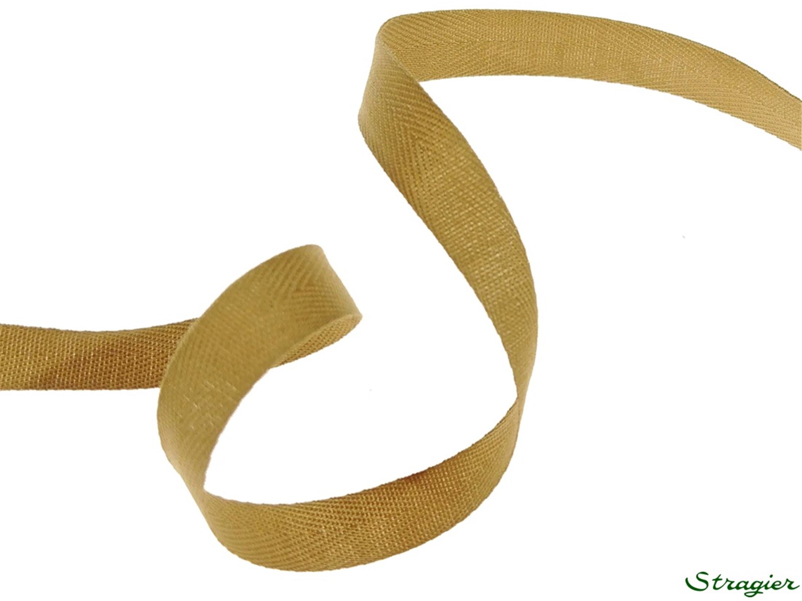 Twill Tape - Plain - 425 Camel - 10 mm