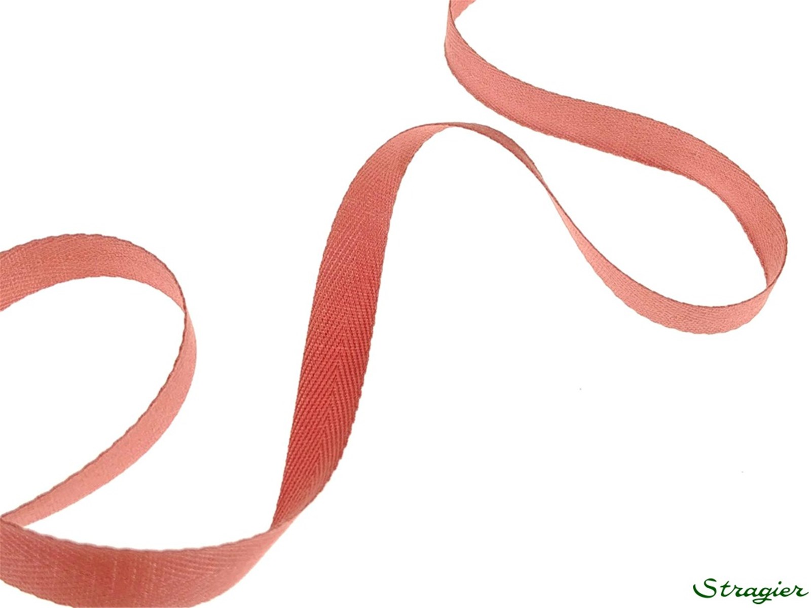 Twill Tape - Plain - 437 Rose Corail - 10 mm