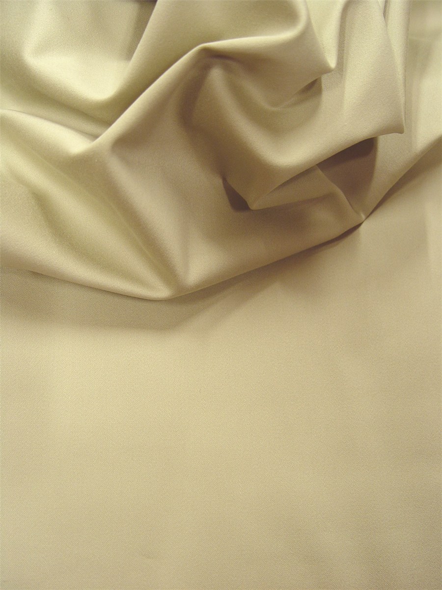 Satin de Coton extensible - uni - Grège