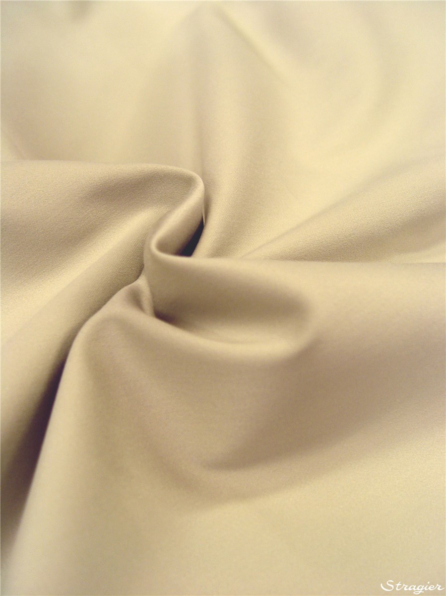 Cotton Satin - Stretch - Plain - Cobble