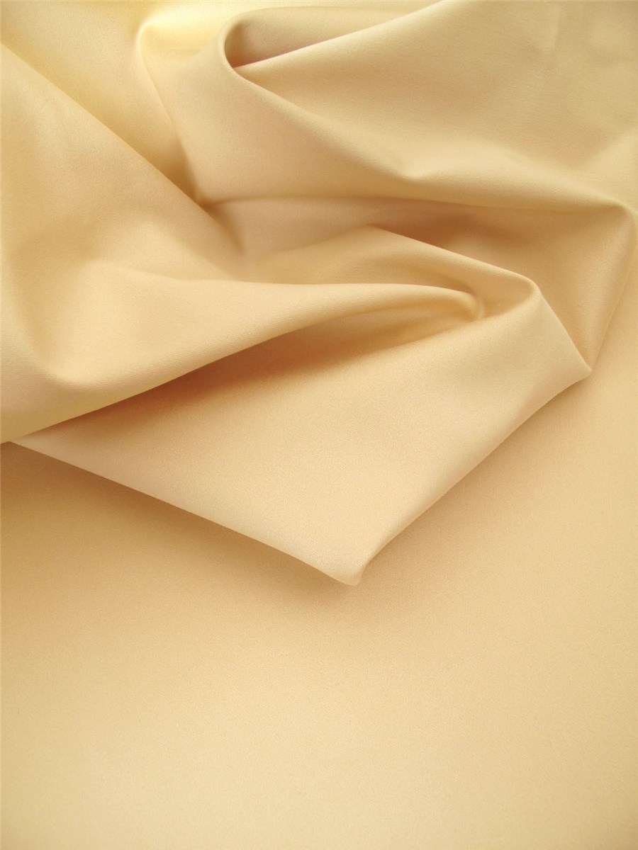 Satin de Coton extensible - uni - Paille
