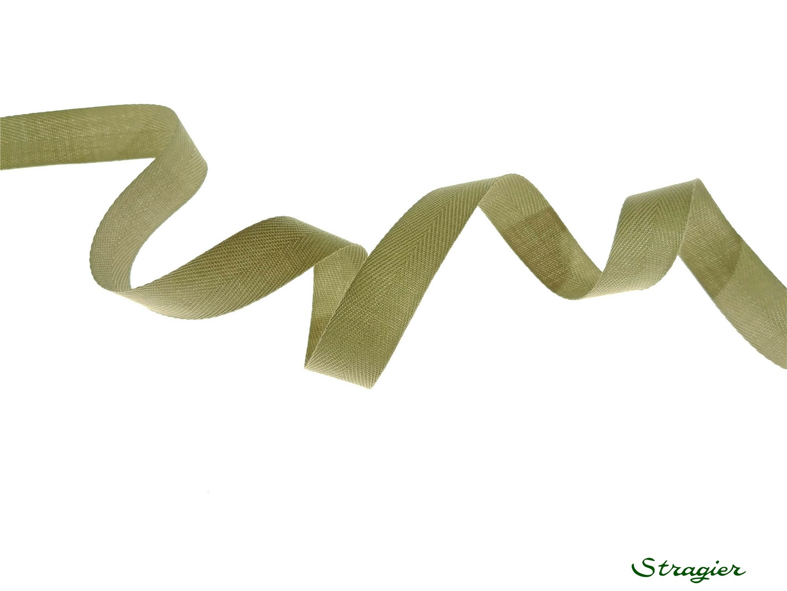Twill Tape - Plain - 359 Kaki - 15 mm