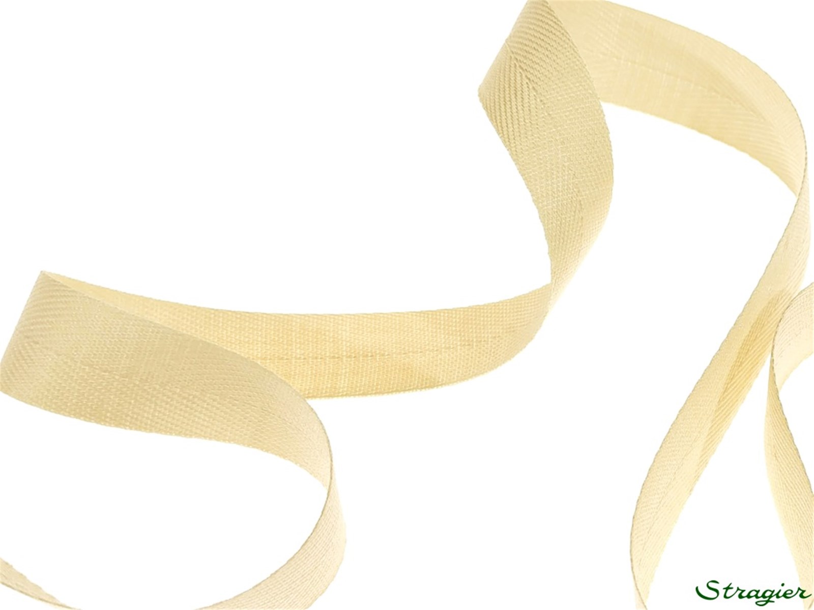 Twill Tape - Plain - 390 Beige - 15 mm