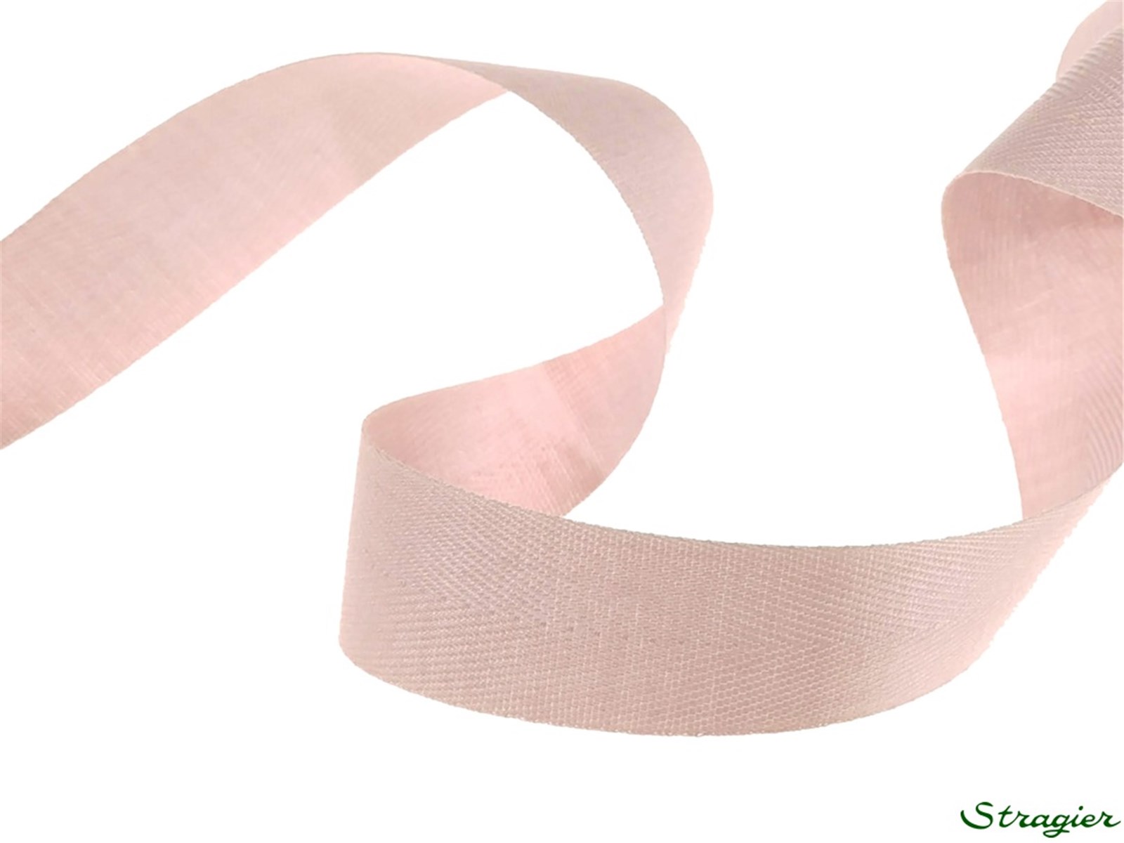 Ruban Coton sergé - uni - 335 Rose Zéphyr - 20 mm