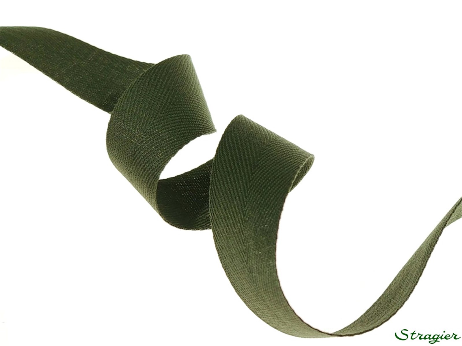 Ruban Coton sergé - uni - 366 Bronze - 20 mm