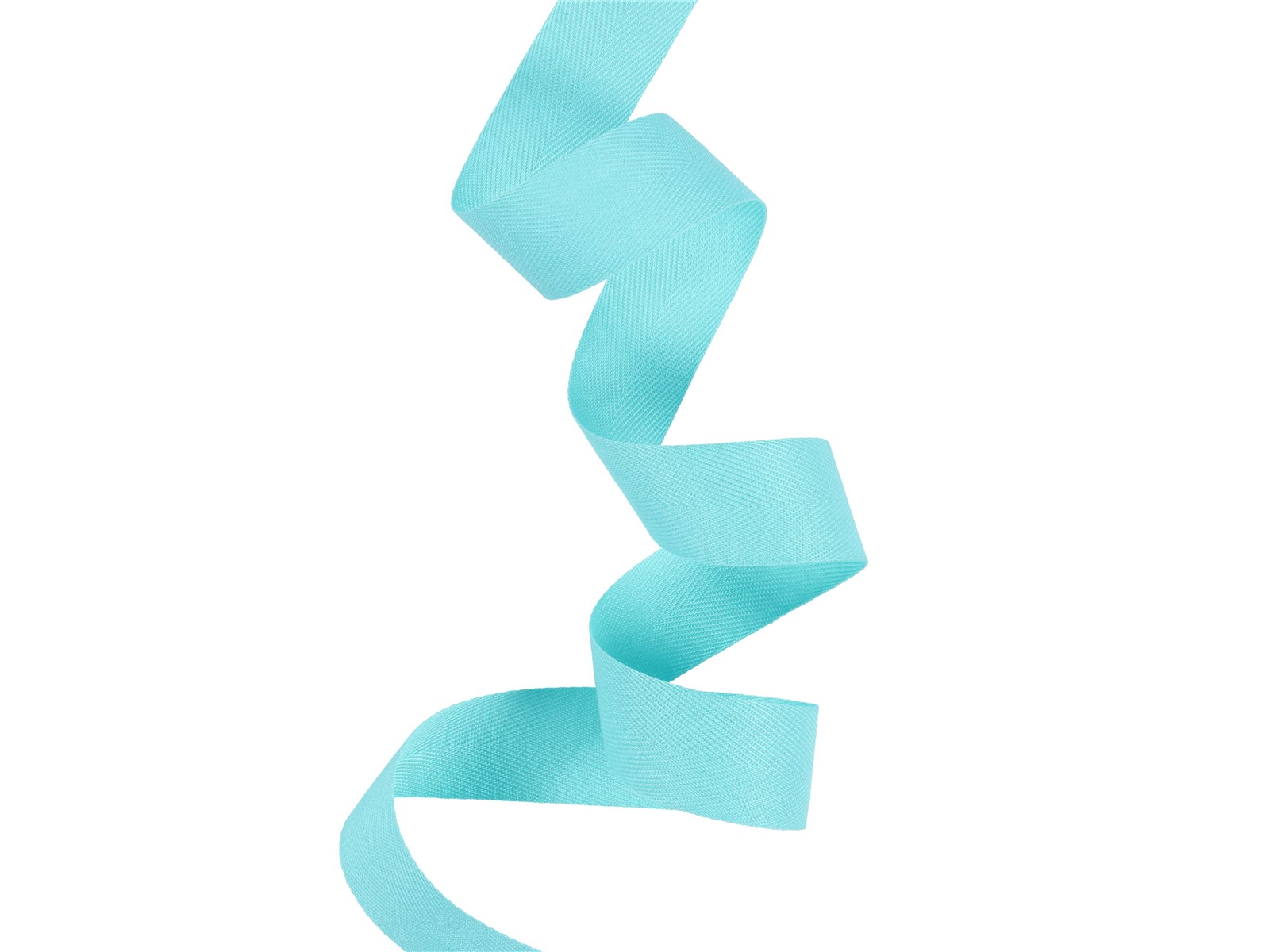 Ruban Coton sergé - uni - 369 Turquoise - 20 mm