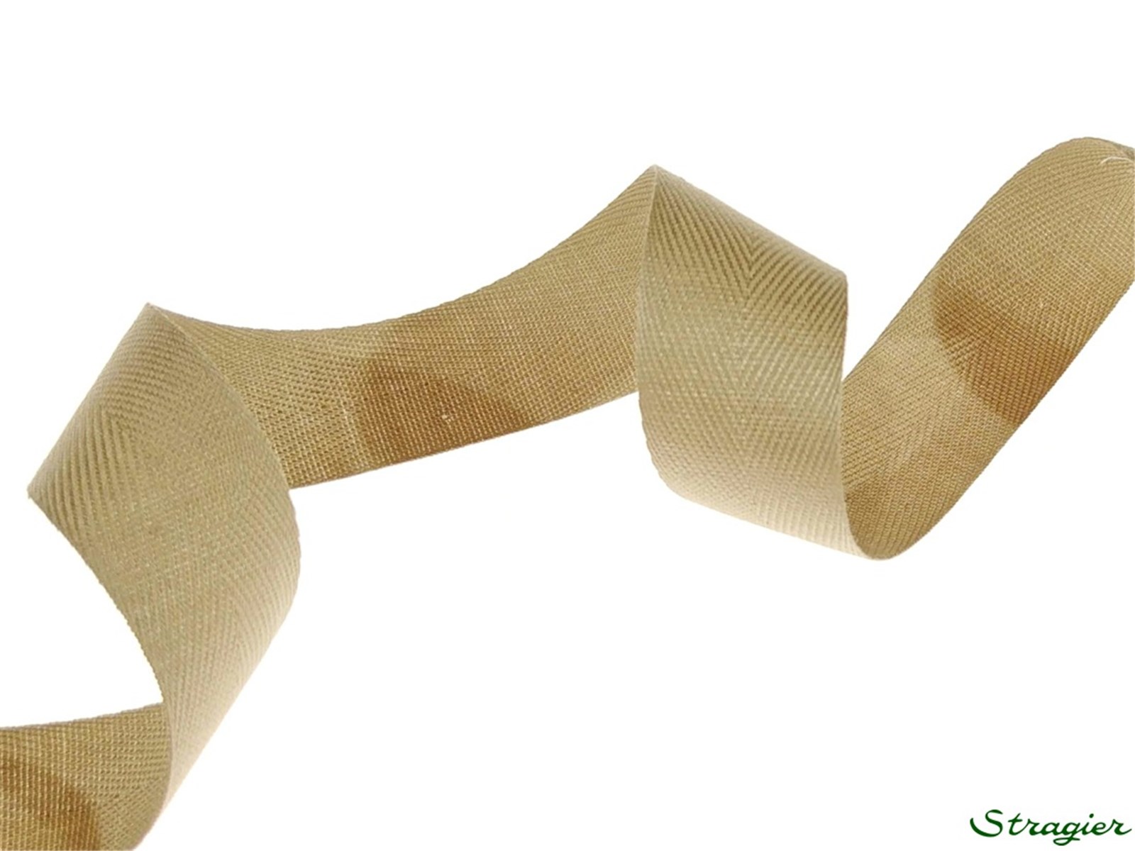Ruban Coton sergé - uni - 402 Beige Taupé - 20 mm
