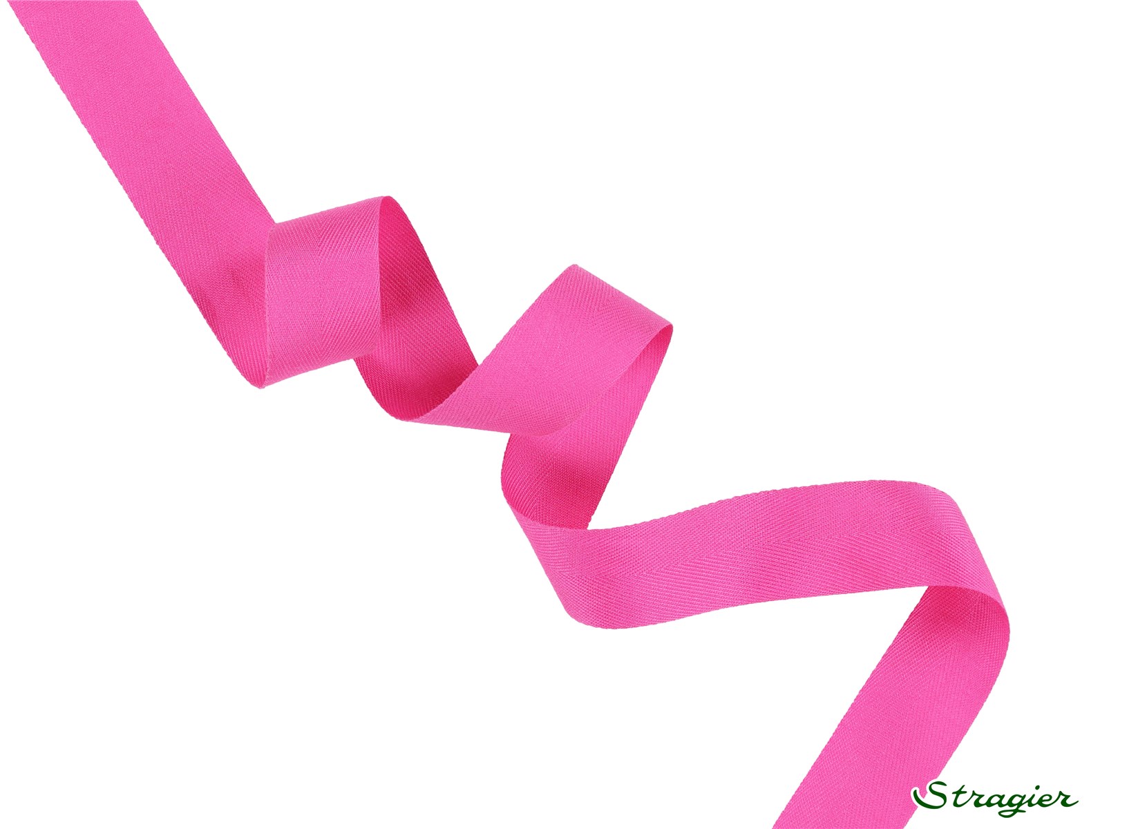 Twill Tape - Plain - 210 Rose Phlox - 25 mm