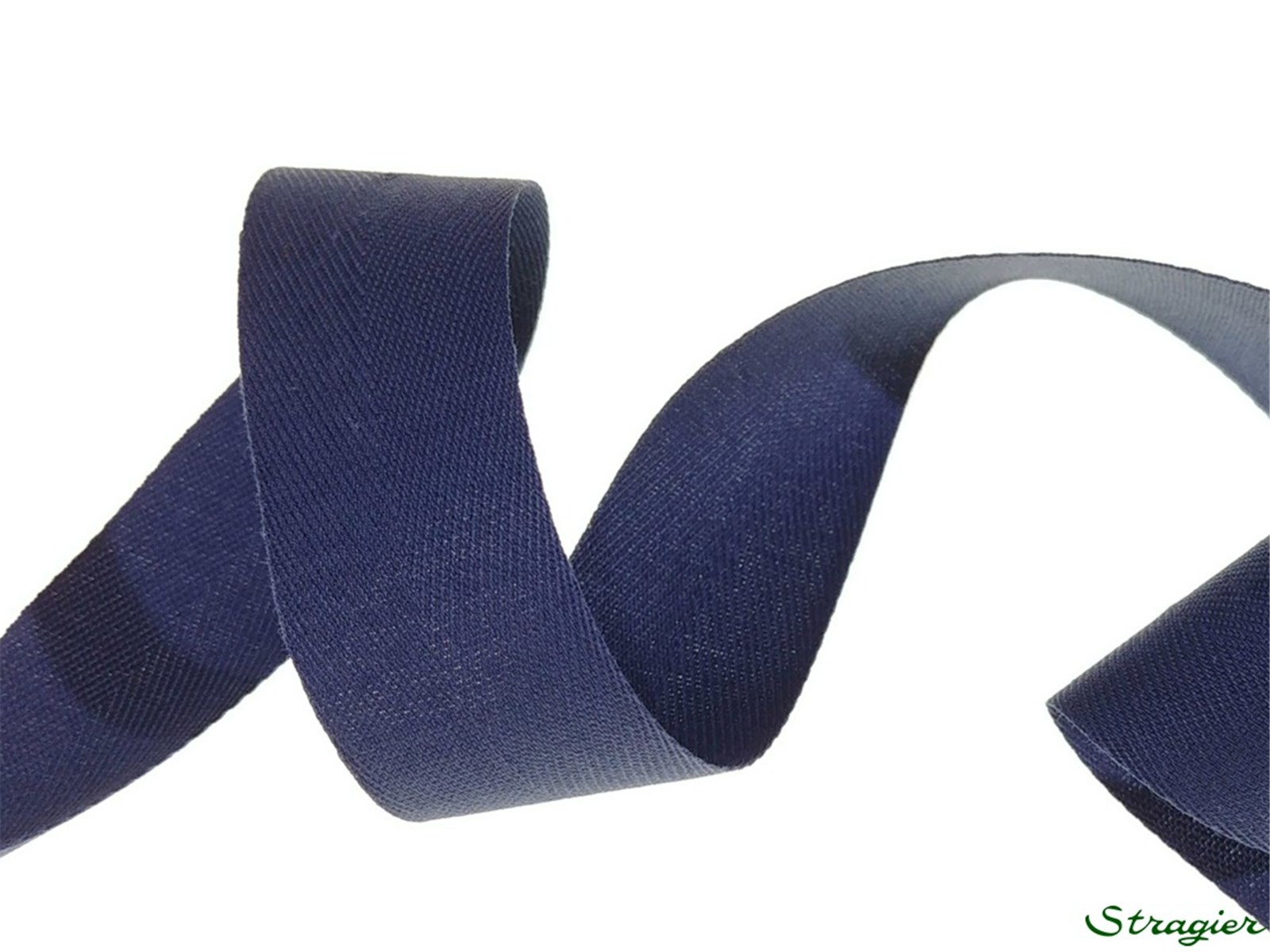 Ruban Coton sergé - uni - 225 Bleu Outremer - 25 mm