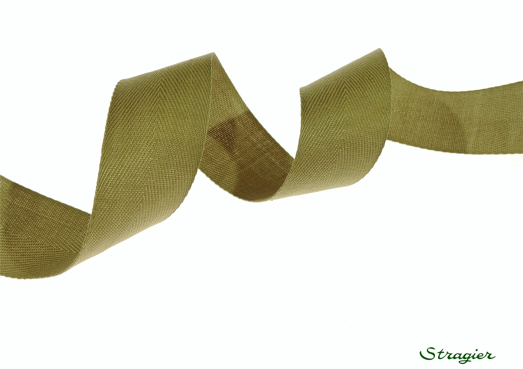 Twill Tape - Plain - 359 Kaki - 25 mm