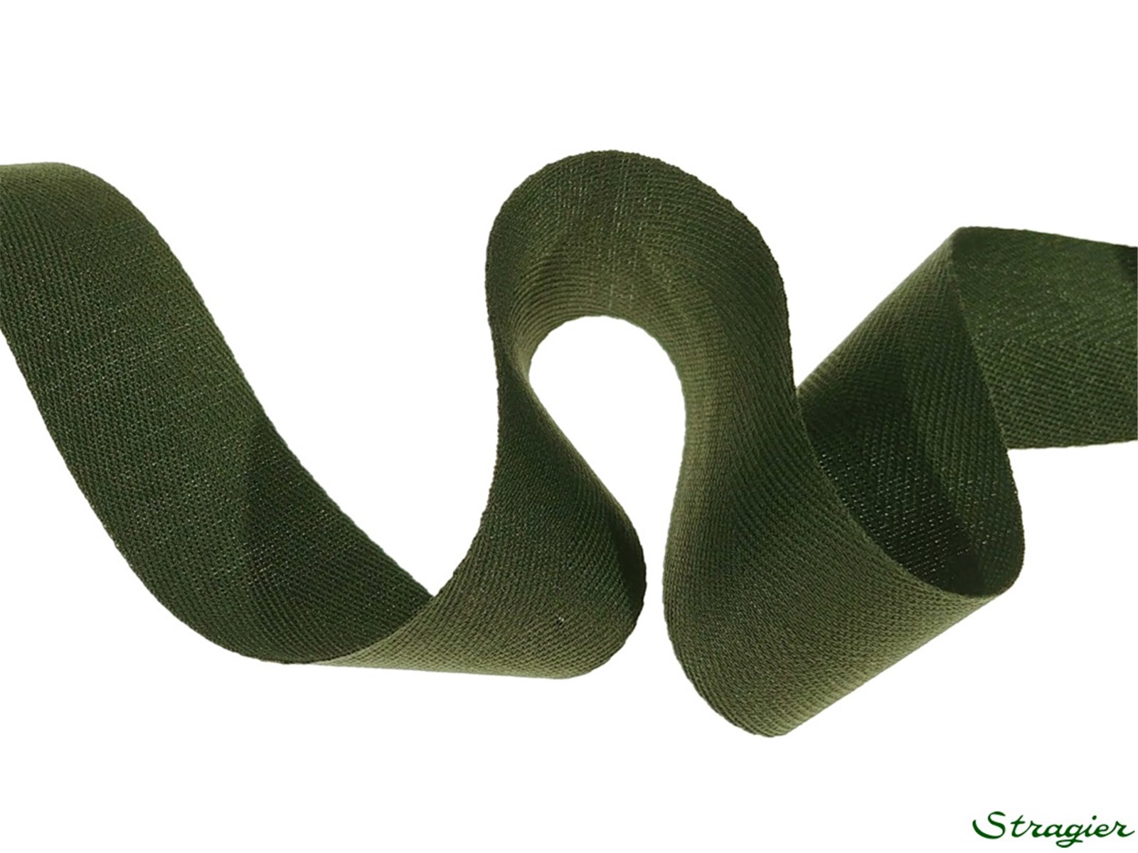 Ruban Coton sergé - uni - 366 Bronze - 25 mm