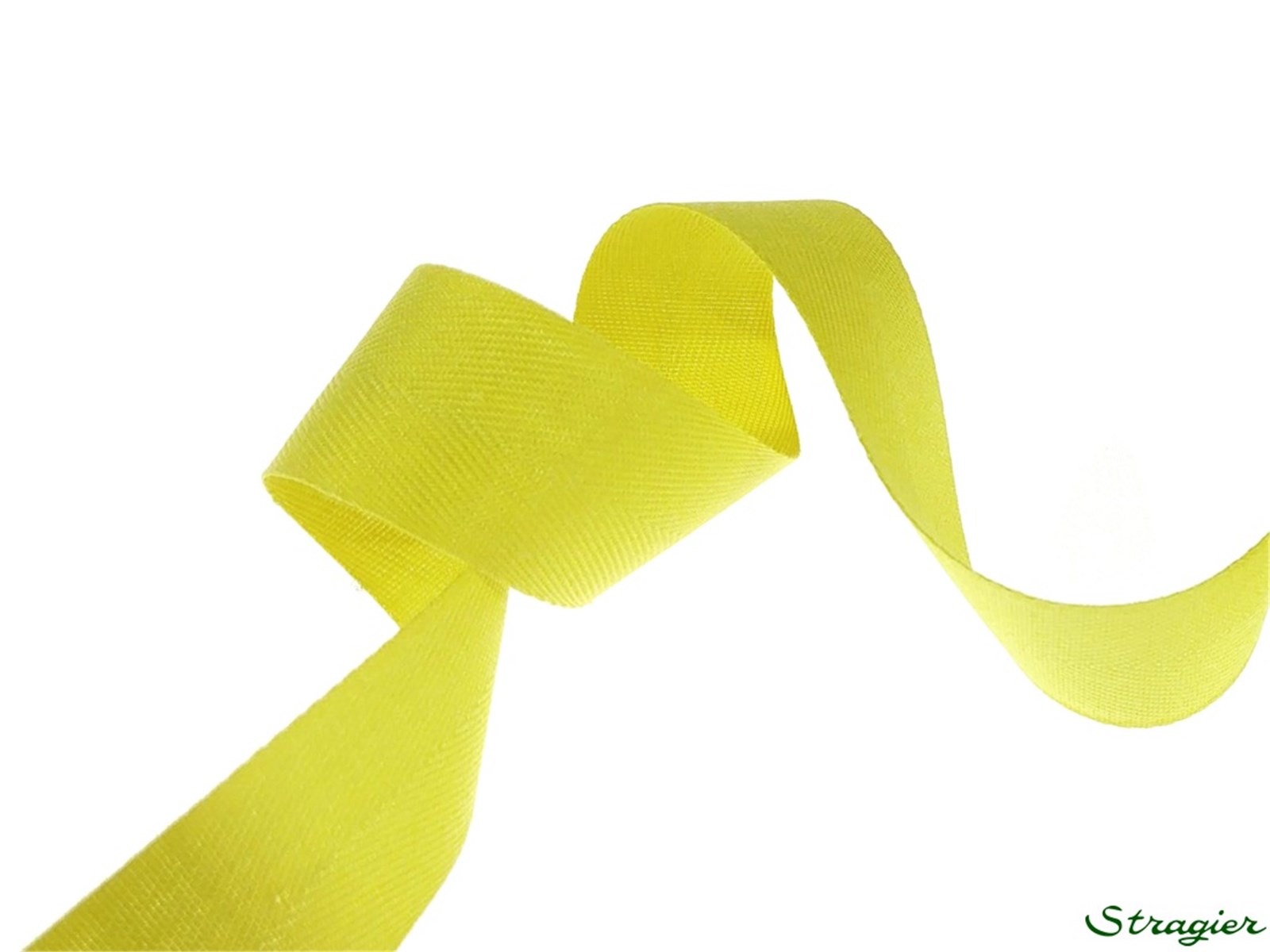Ruban Coton sergé - uni - 421 Vert Tilleul - 25 mm
