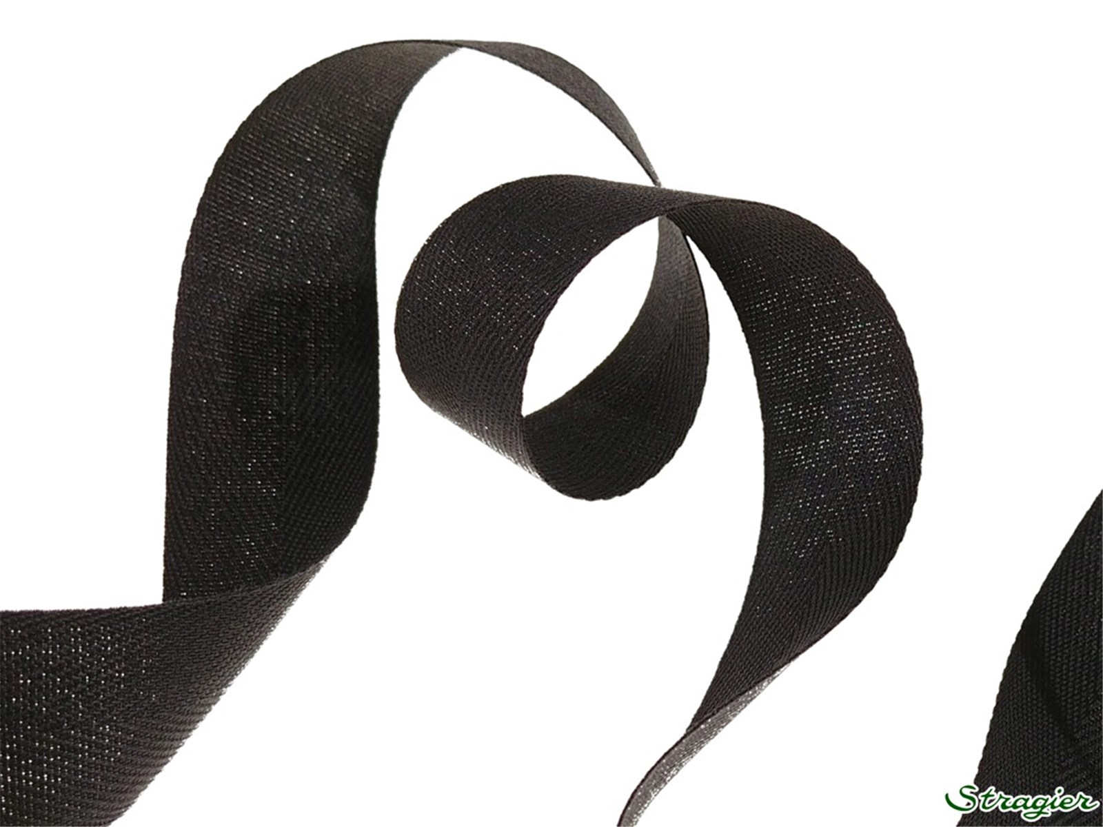 Twill Tape - Plain - 446 Gris foncé - 20 mm