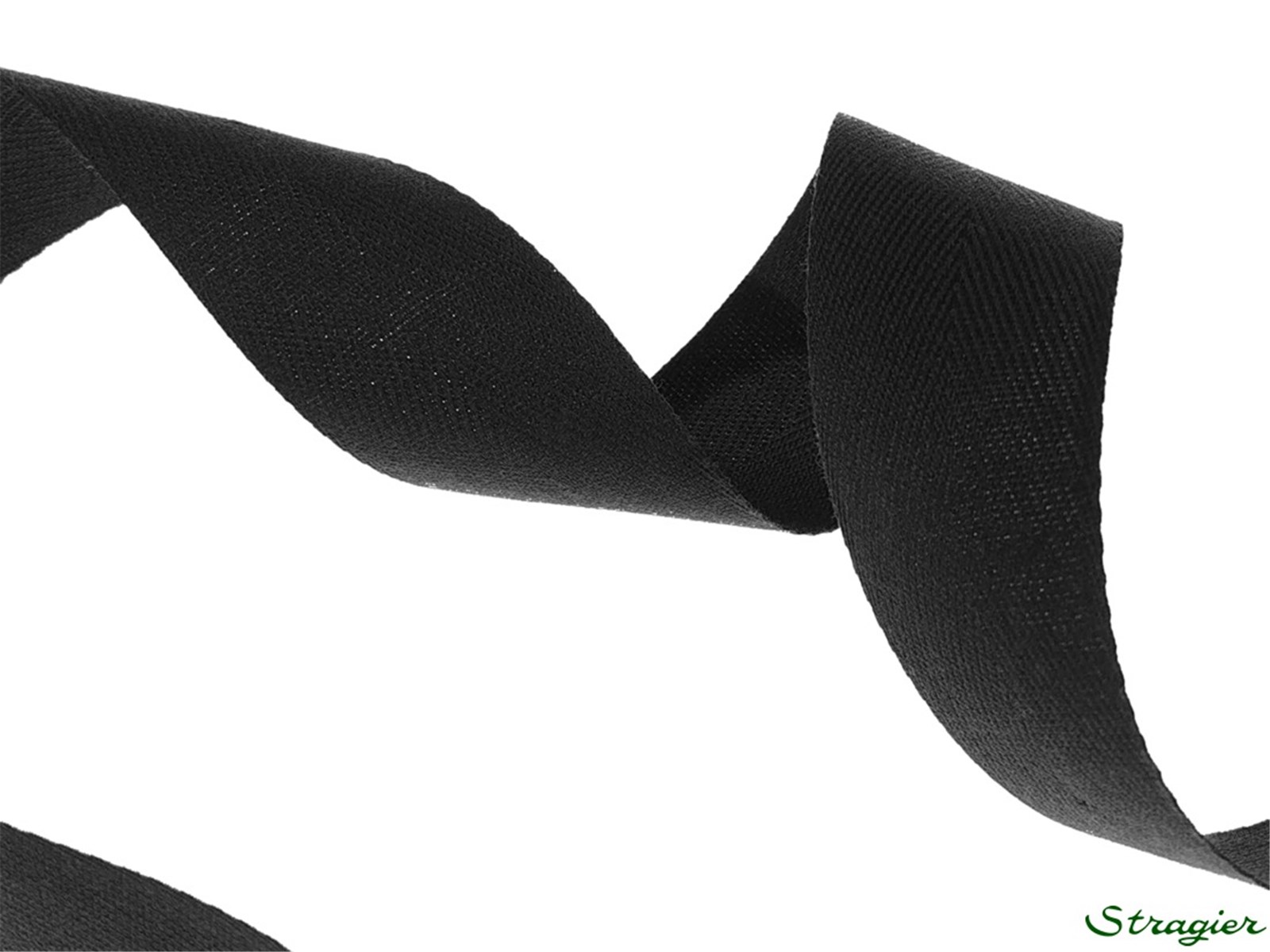 Twill Tape - Plain - 446 Gris foncé - 25 mm