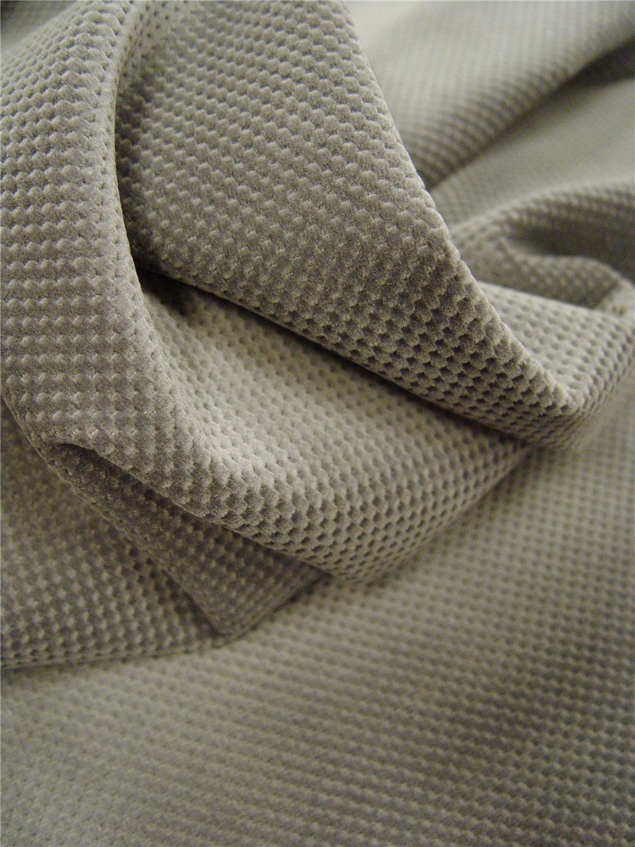 Honeycomb Velvet - Plain - Graphite