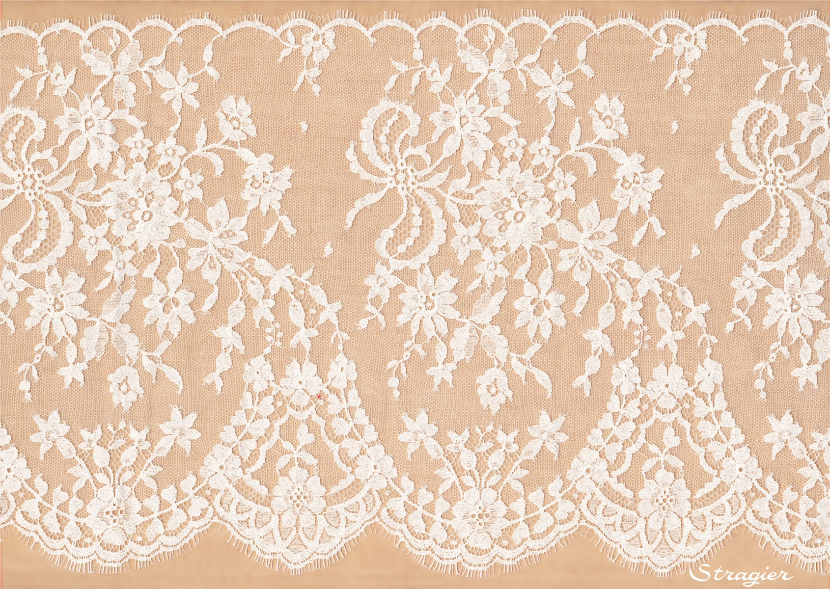 Dentelle de Calais - Kate - Ivoire Stragier - 29 cm