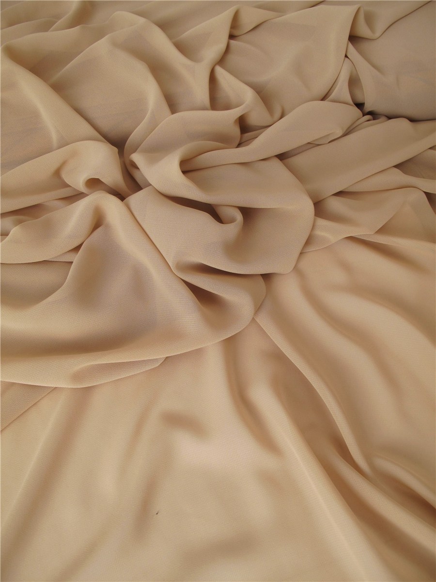 Crêpe Georgette Soft - uni - Sable