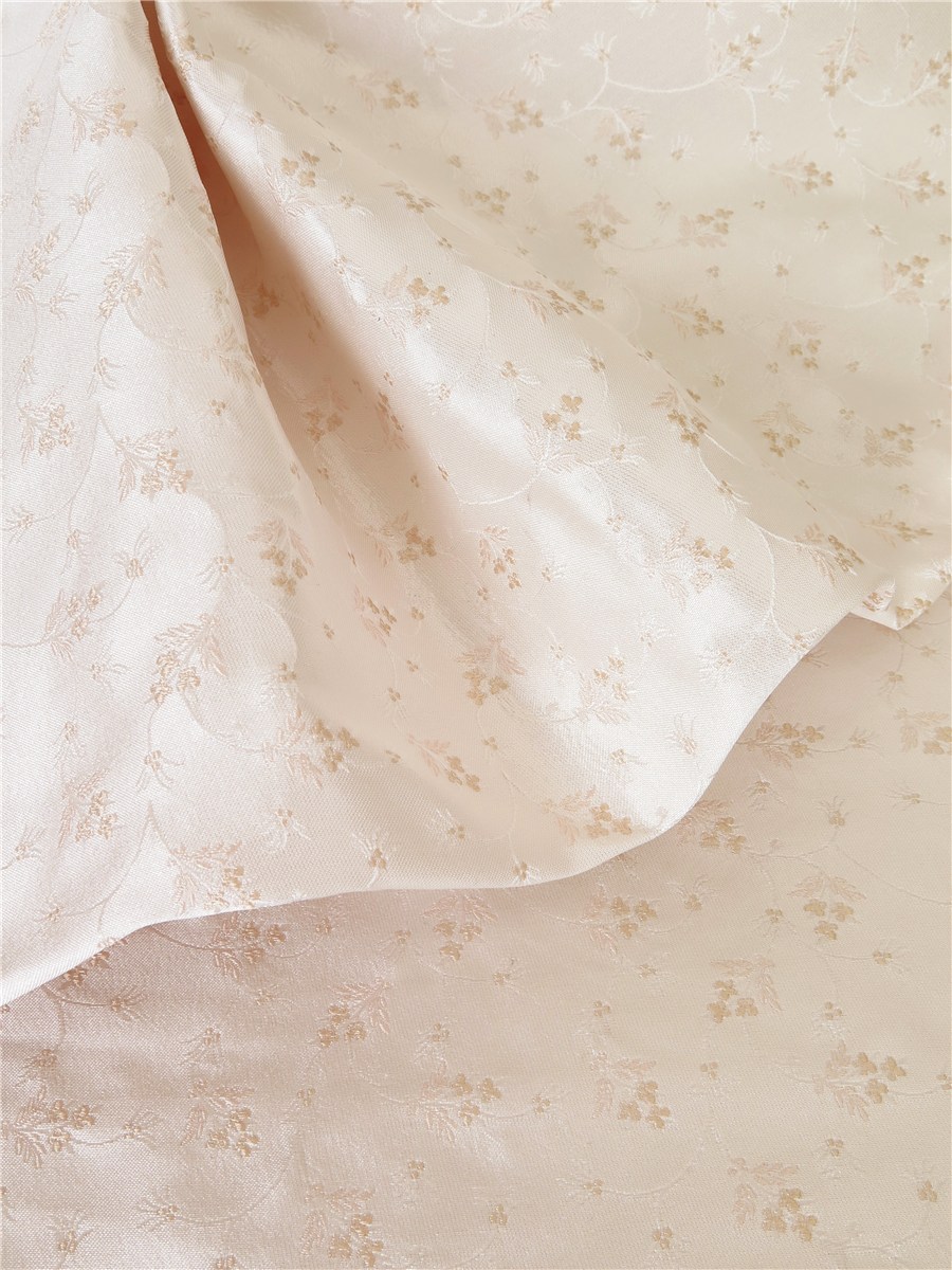 Silk Brocade - Lilly - Sorbet Champagne