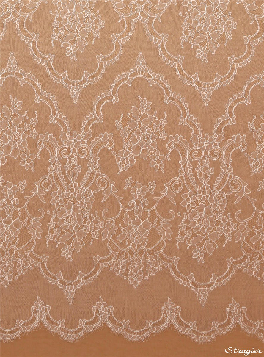 Dentelle Chantilly - Helo - Ivoire clair Stragier - 160 cm