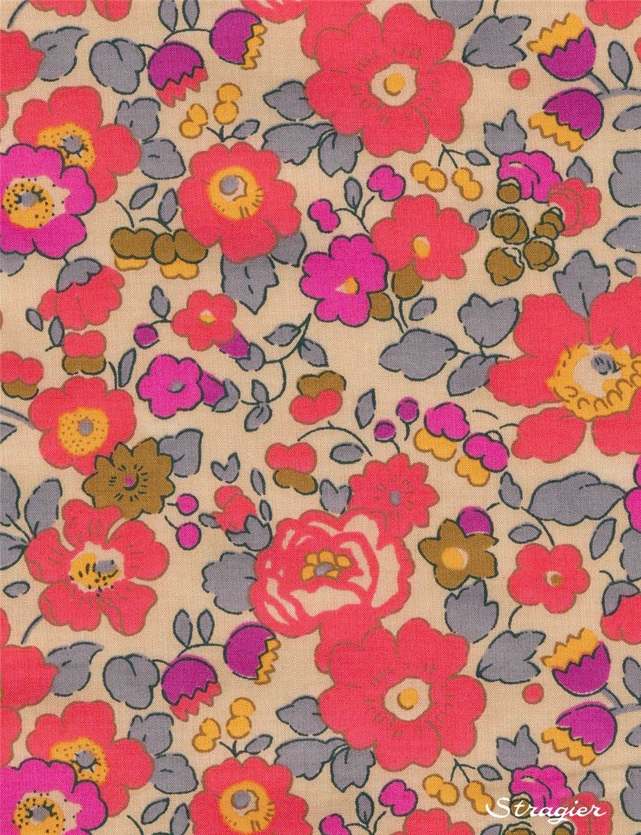 Liberty Tana Lawn - 2019 Betsy - Fluo Thé 