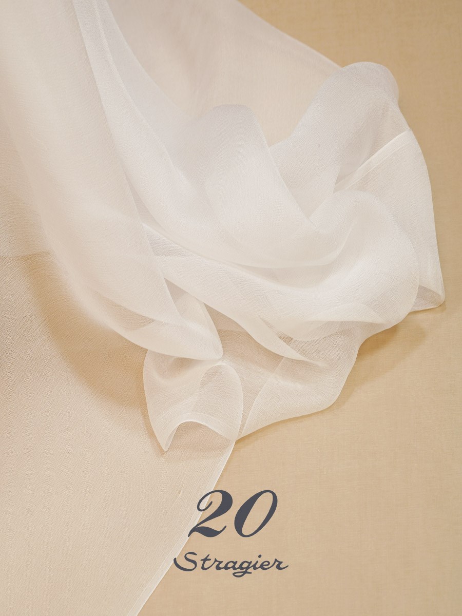 Chiffon - Plain - Stragier Ivory